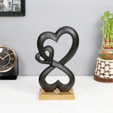 De Massion Family Heart Gold Base Small Sculpture