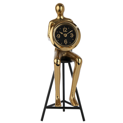 Sitting Man Table Clock