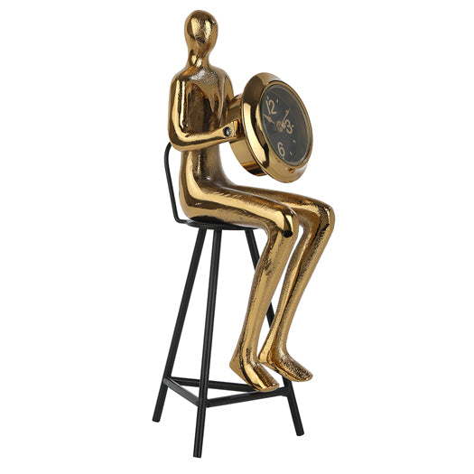 Sitting Man Table Clock