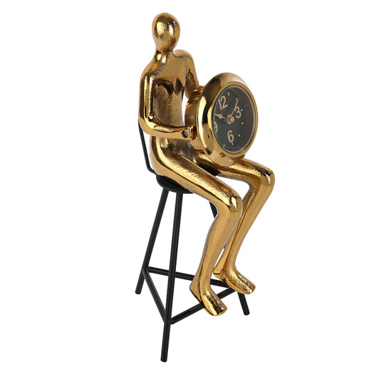 Sitting Man Table Clock