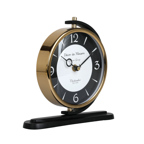De Massion Aleksi Table Clock Black dimensions
