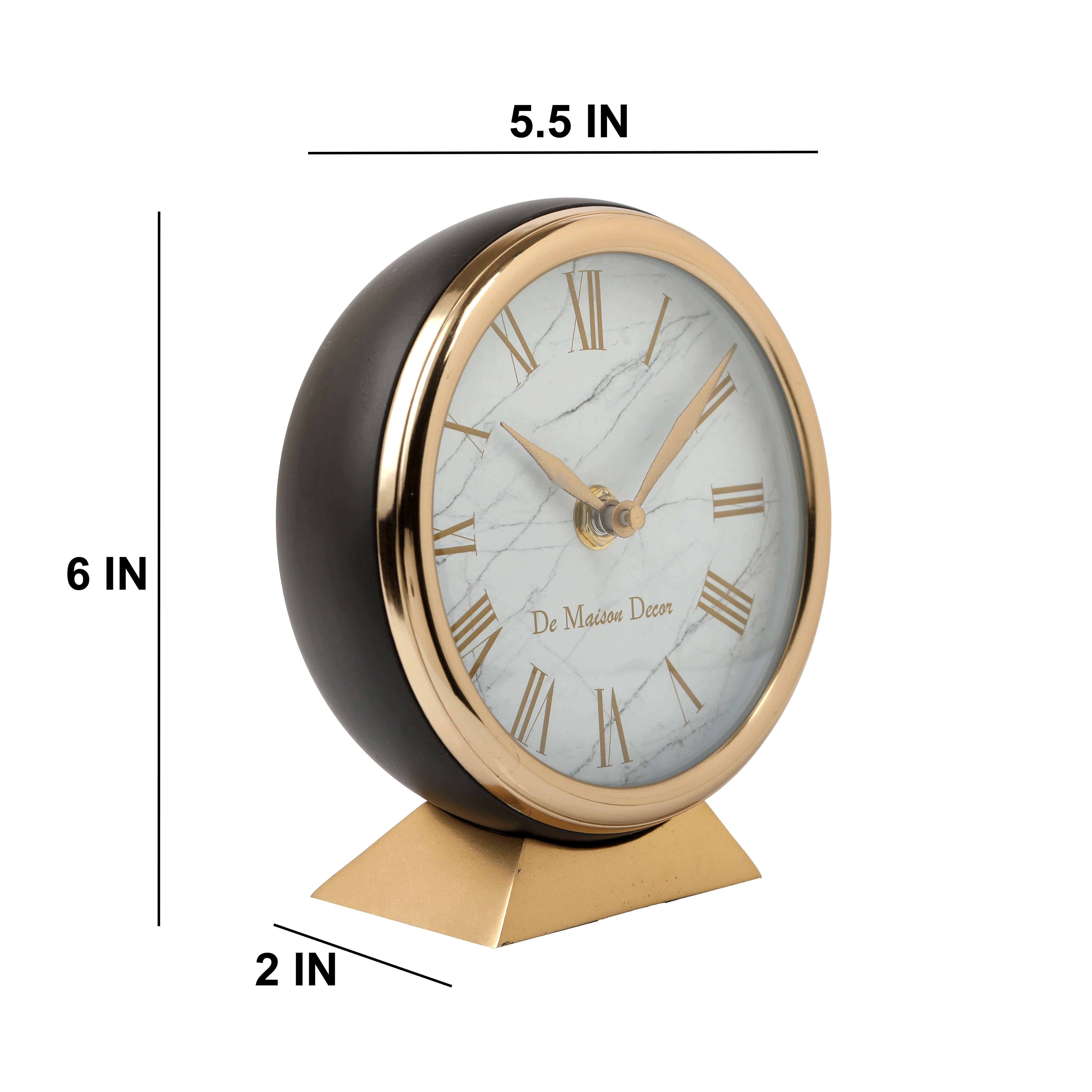 CLOCK-Black Dial