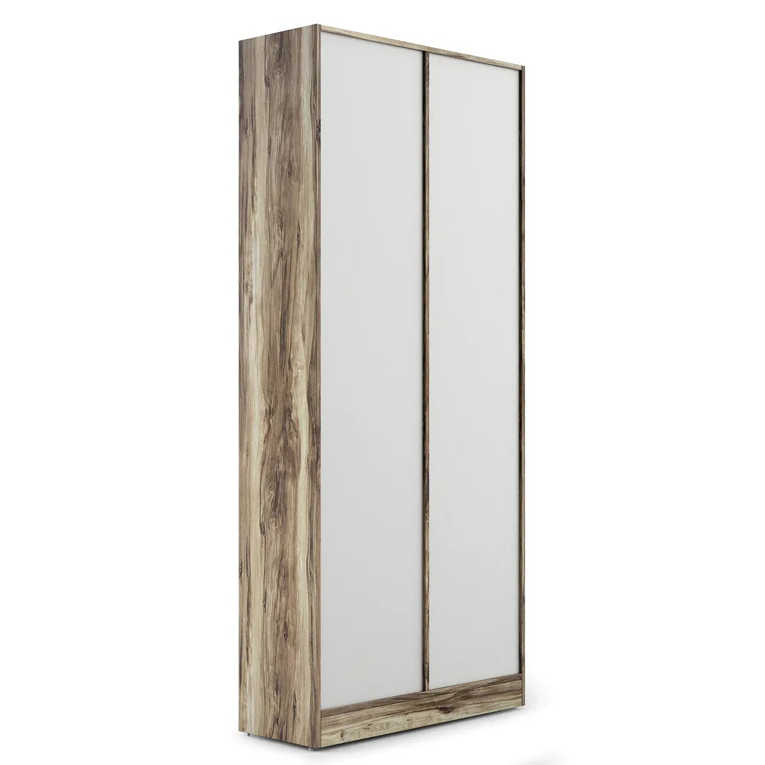 Matrix Book Shelves in Teak + White Colour - HomeTown