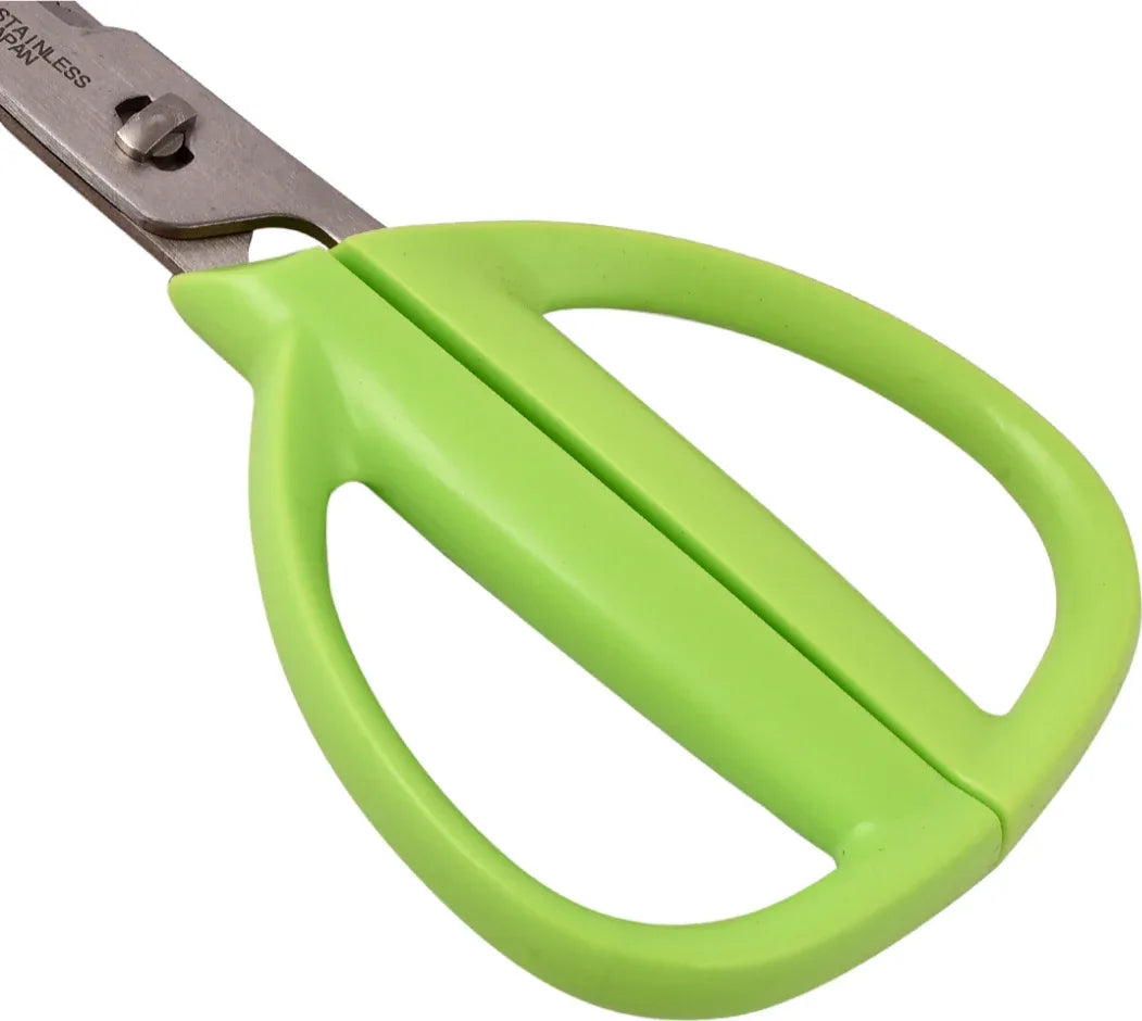Curve Stainless steel Kitchen Scissor in Green Colour - HomeTown