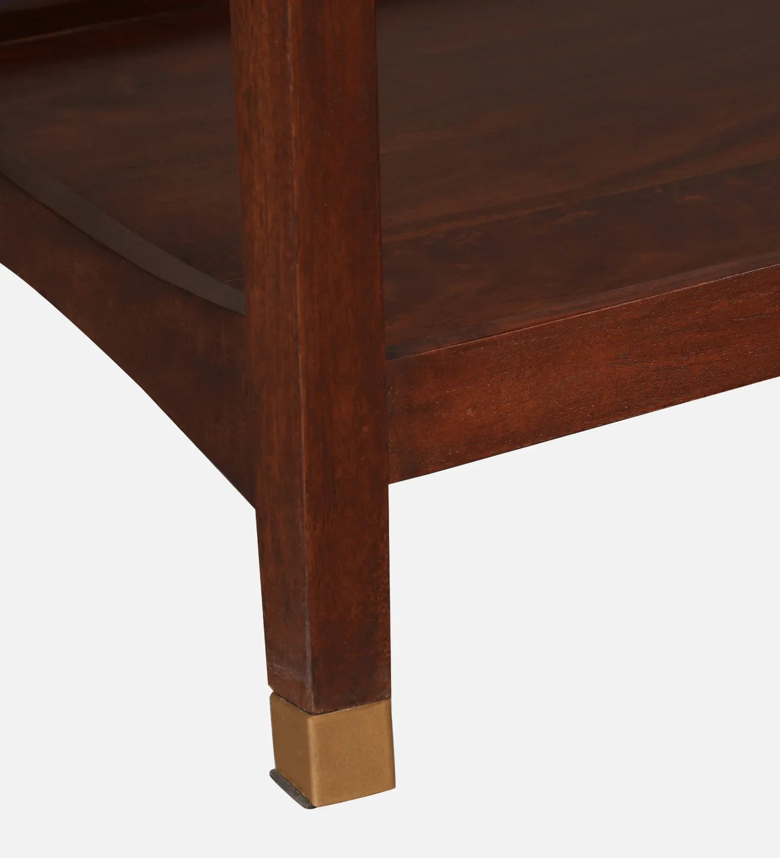 Dante Solid Wood Center Table in Walnut Colour - HomeTown