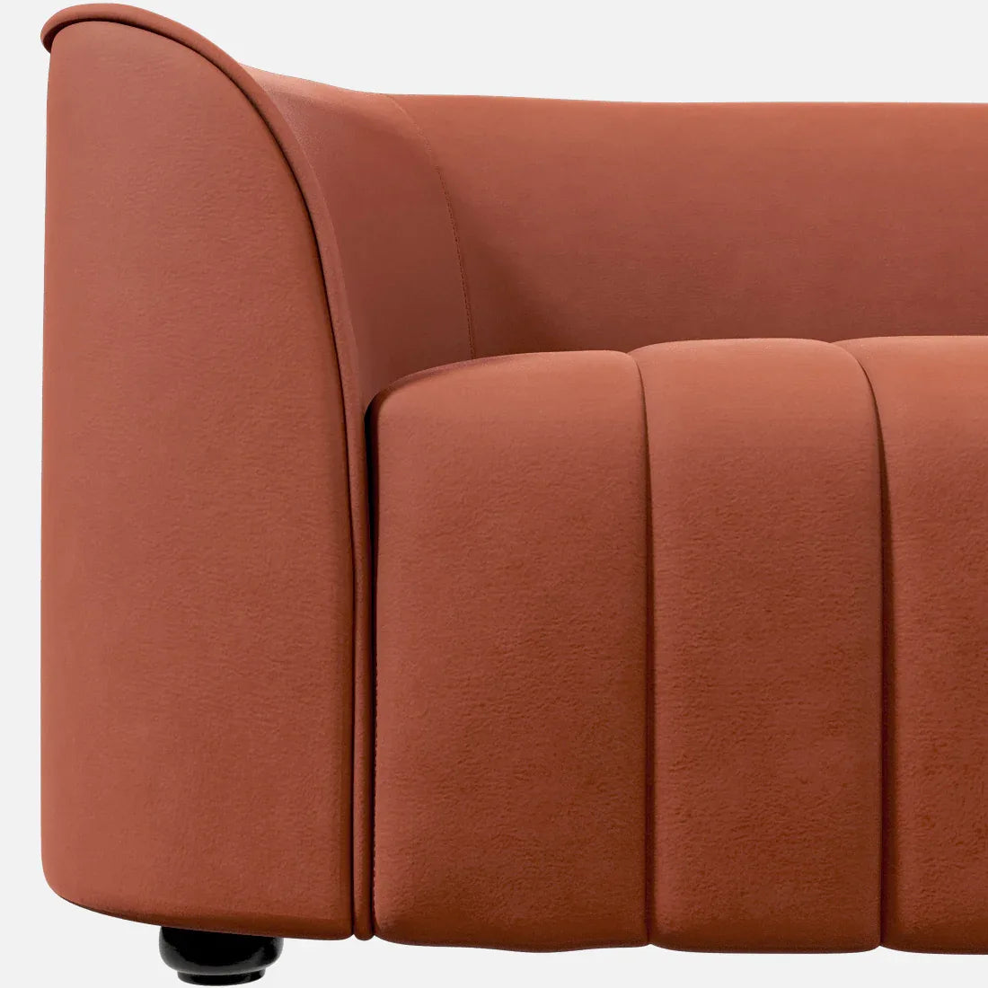 Elise Velvet Fabric Two Seater Sofa - HomeTown