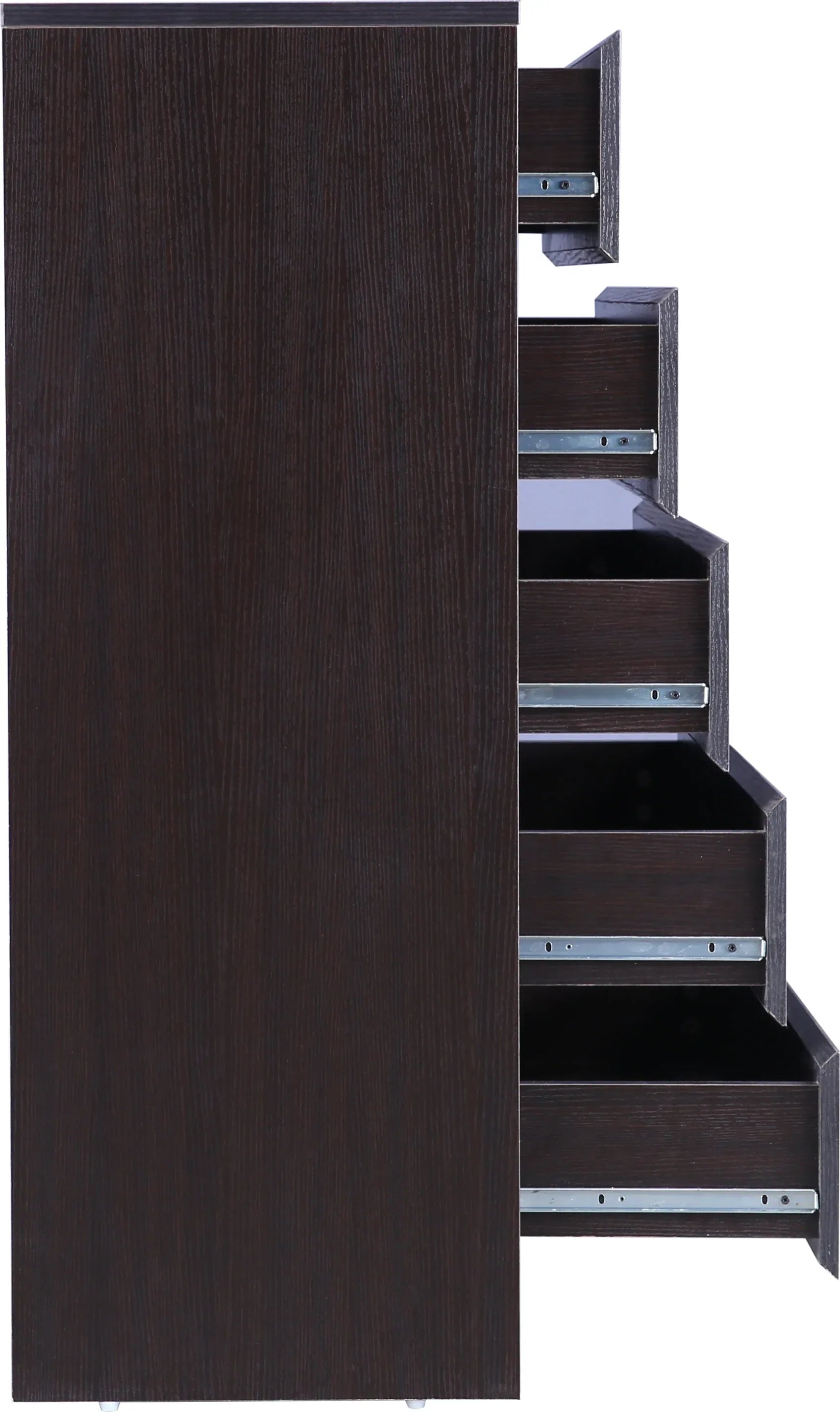 Basic Chest of 5 Drawer in Wenge Colour - HomeTown