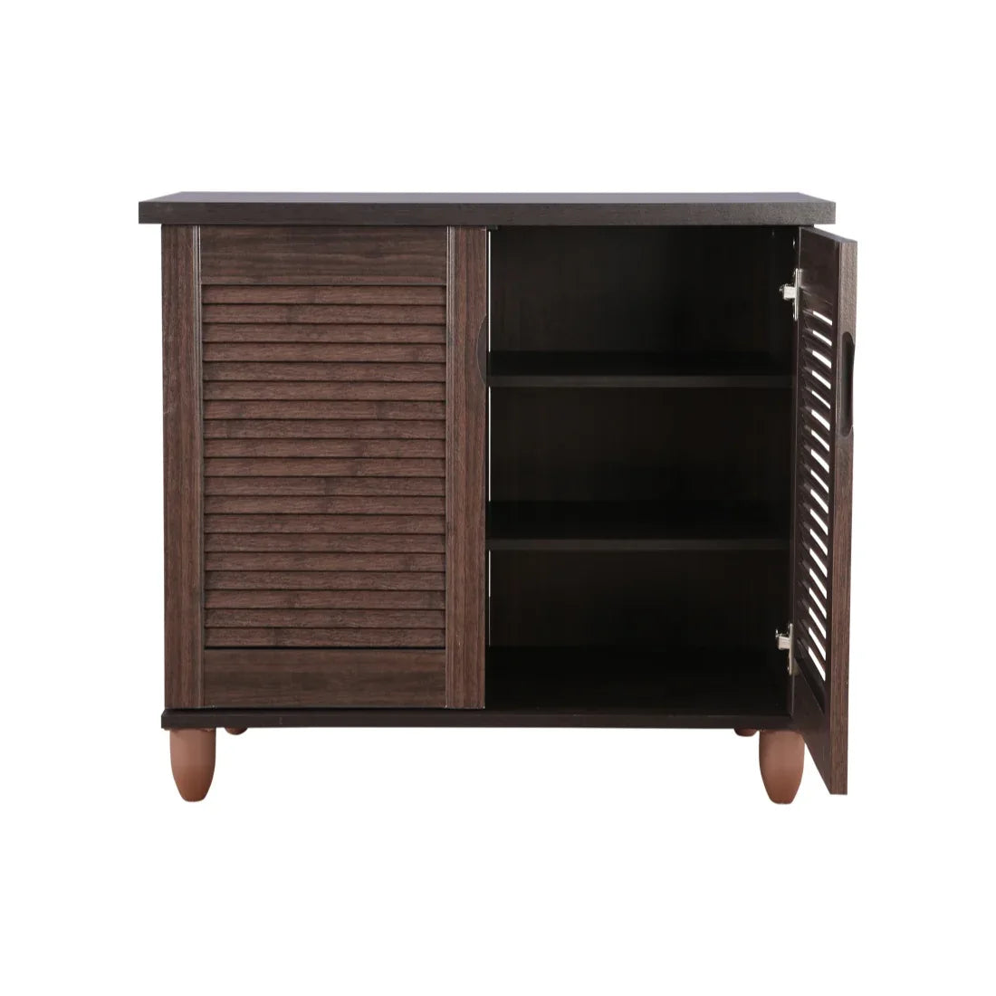 Riveria Engineered Wood Shoe Rack in Wenge Colour - HomeTown