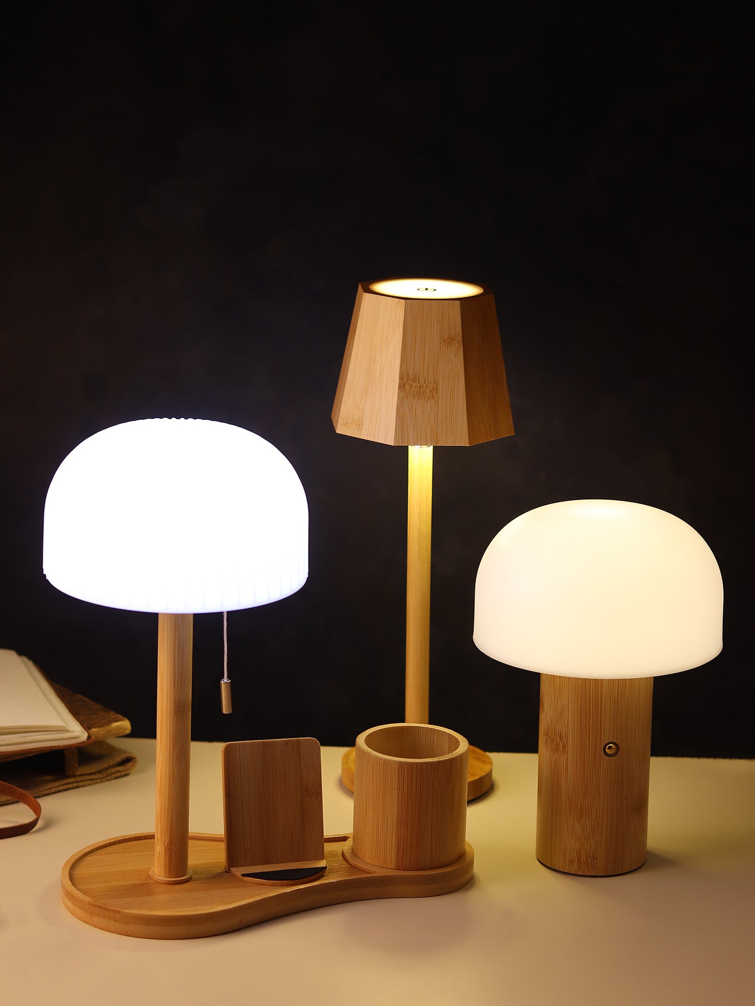 Mush Wood Lamp