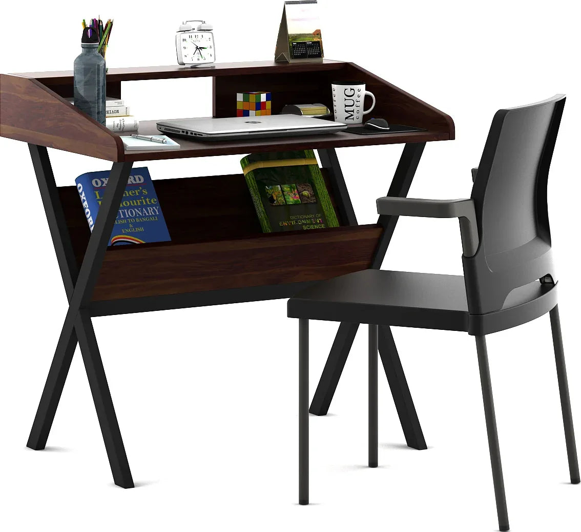 Victory Study Table in Natural Sheesham Colour - HomeTown