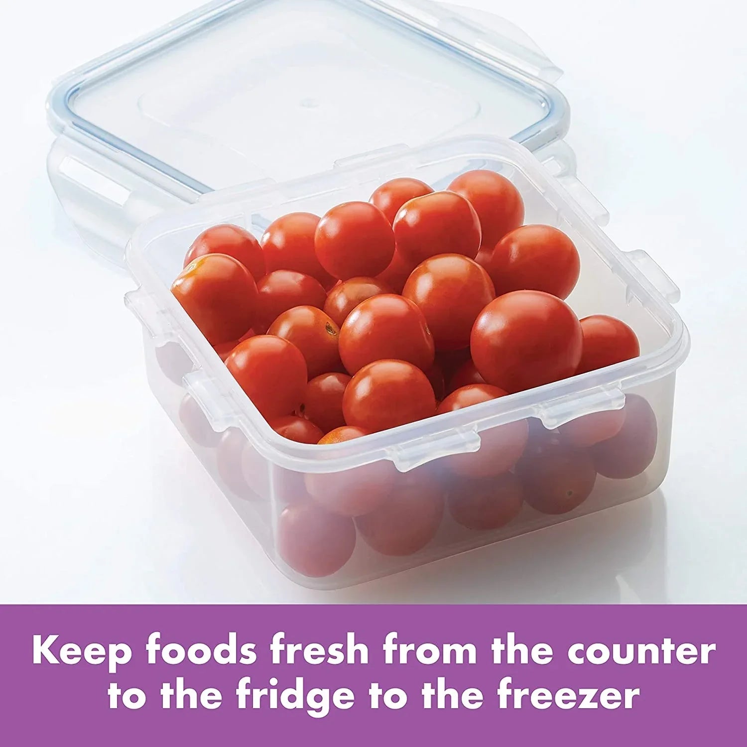 Modular BPA Free Airtight Plastic Square Container 600 ml in Transparent Colour - HomeTown