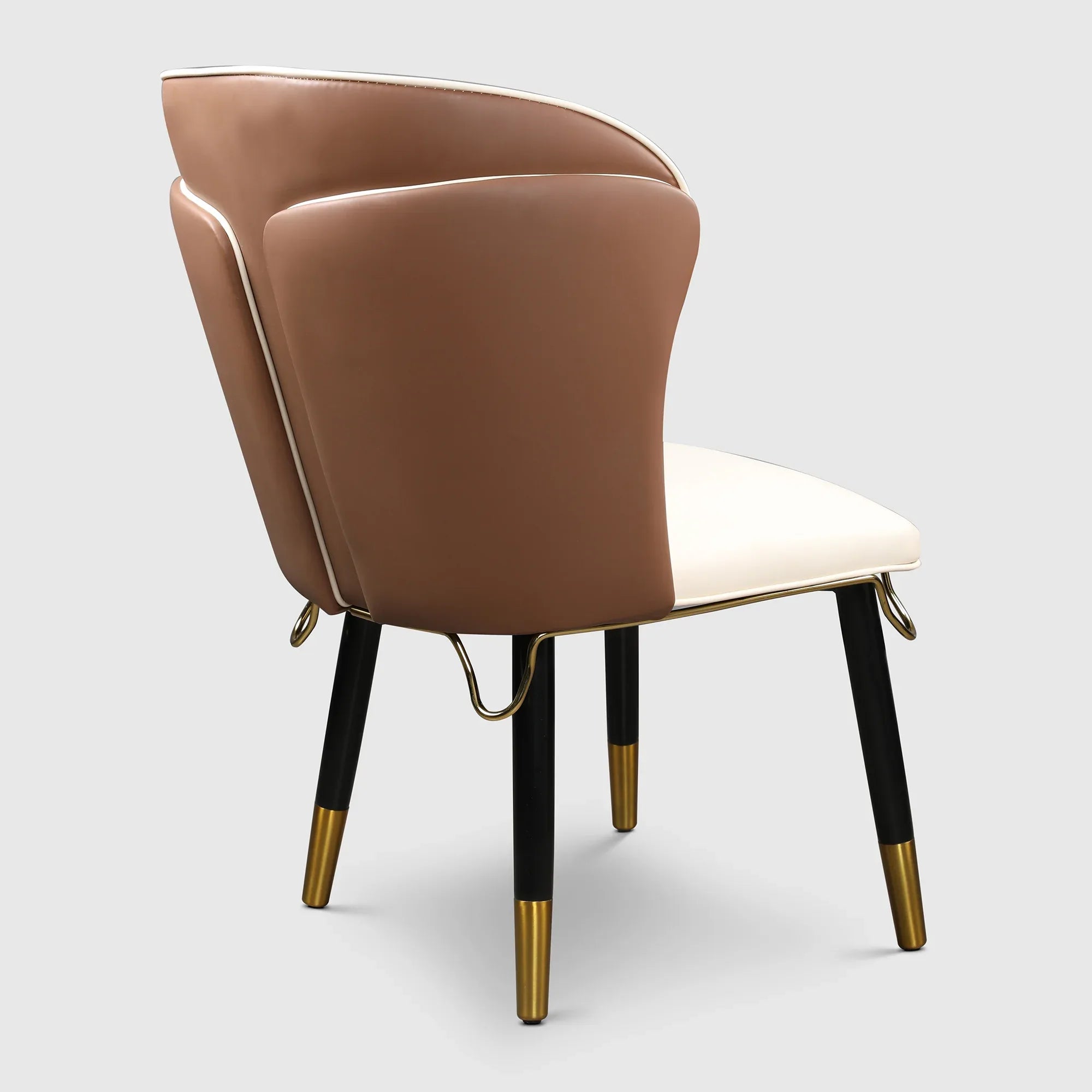 Henry Solidwood Dining Chair (Set of 2) in Beige & Gold Colour - HomeTown