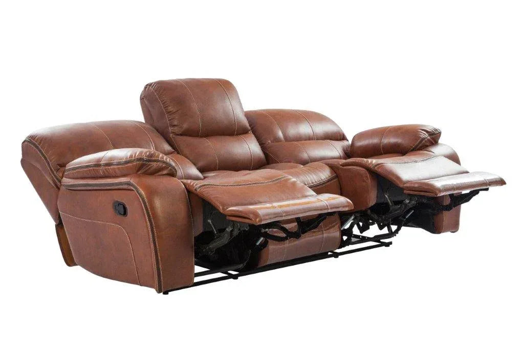 Tigris Leatherette Recliner In Brown Colour - HomeTown