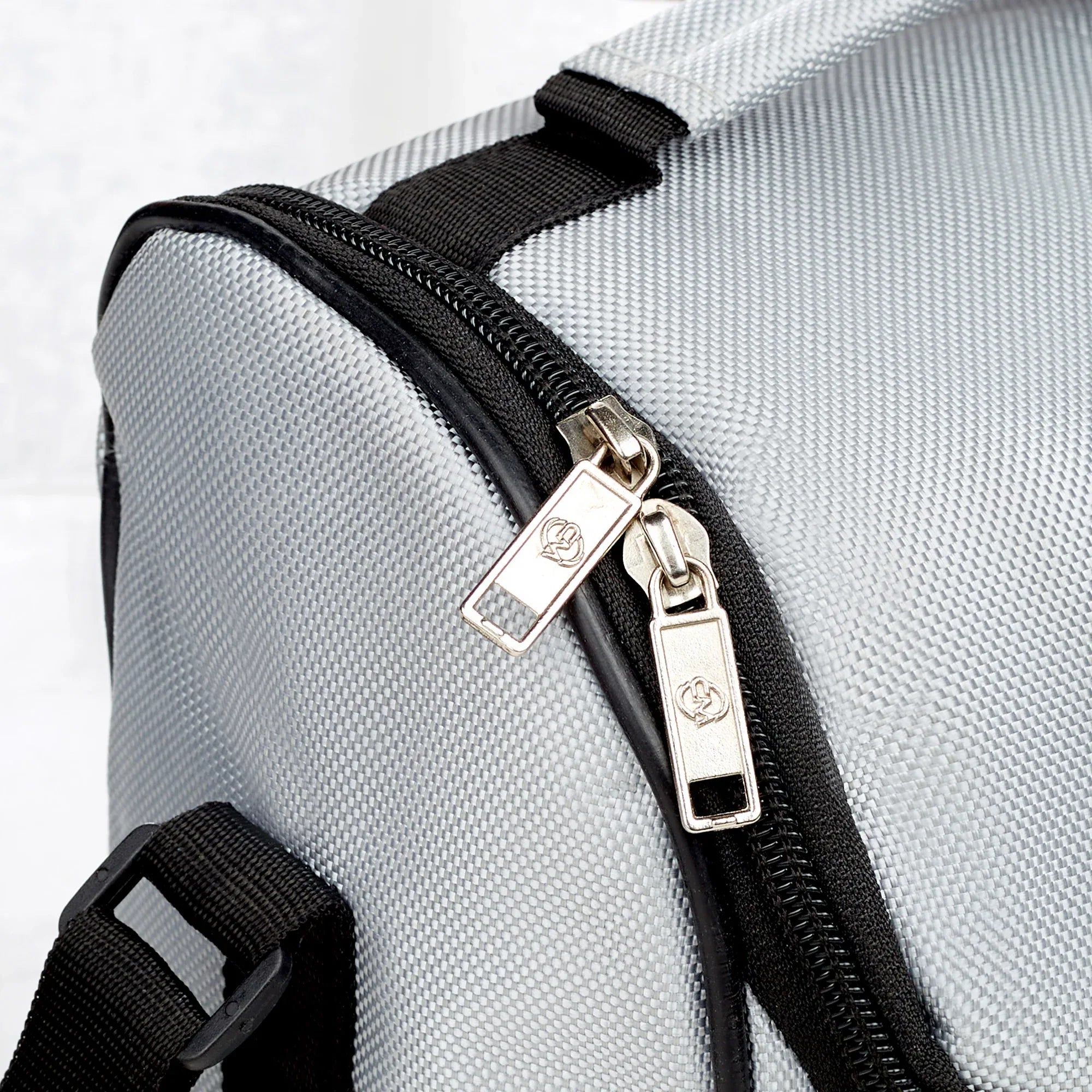 Microsafe 100% BPA Free Plastic & Stainless Steel Exa Lunch Box 400ml Set of 3 + Steel Bottle 500ml + Spoon + Carry Bag in Grey Colour - HomeTown