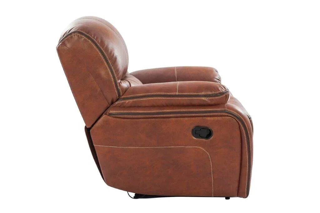 Tigris Leatherette Recliner In Brown Colour - HomeTown