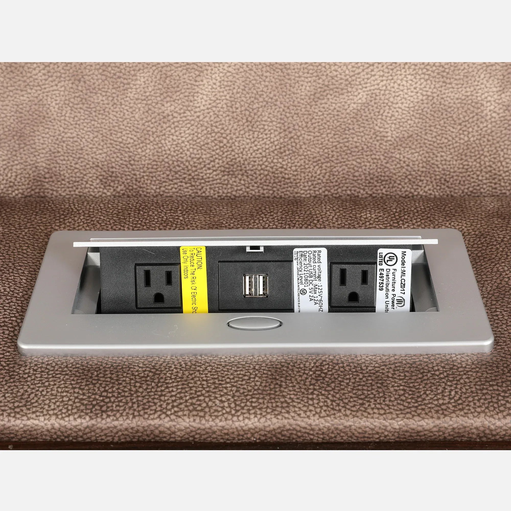 Enfield Fabric 3 Seater Recliner in Grey Colour - HomeTown