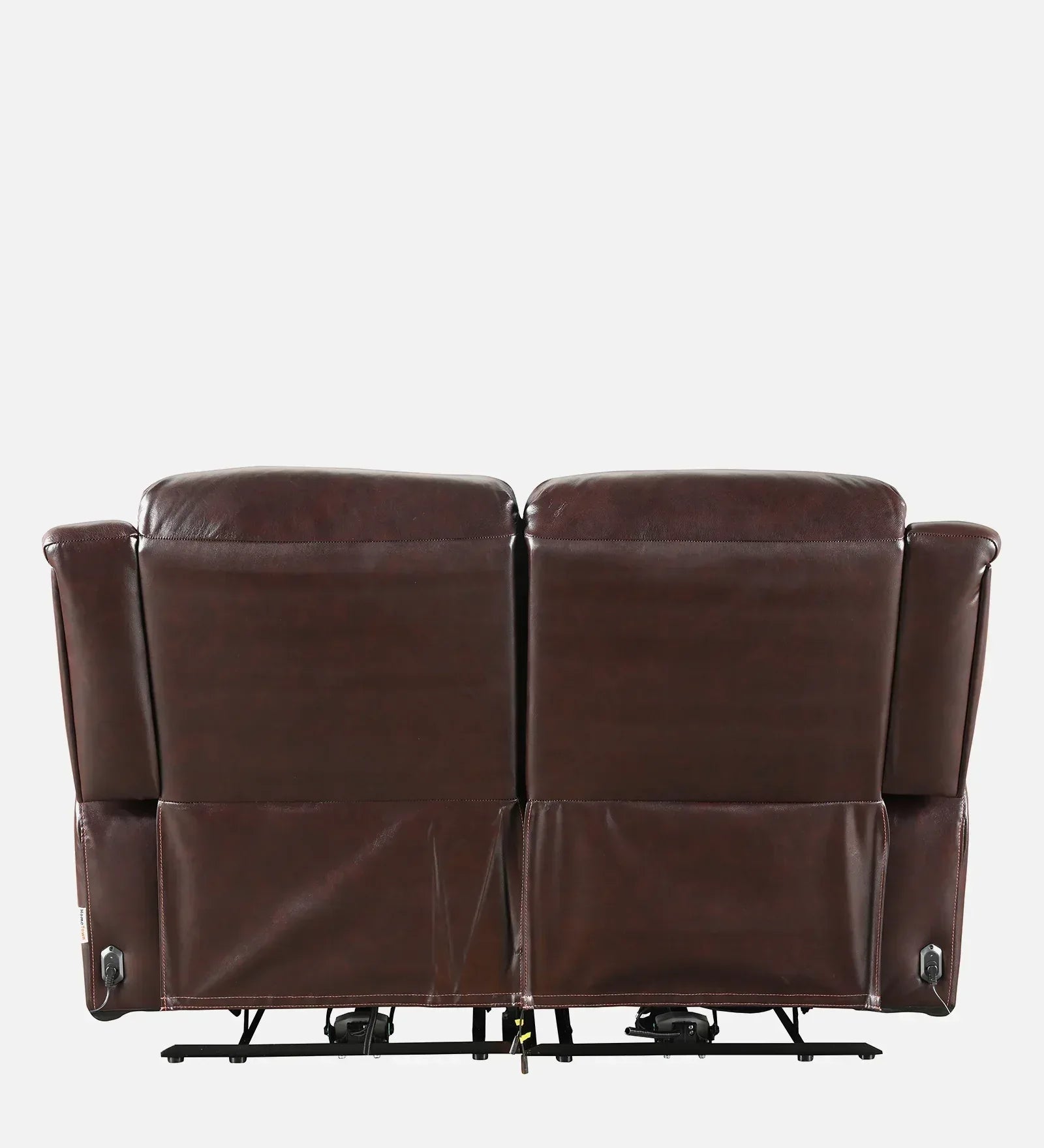 Rhine Half Leather Electric Recliner In Brown Colour - HomeTown