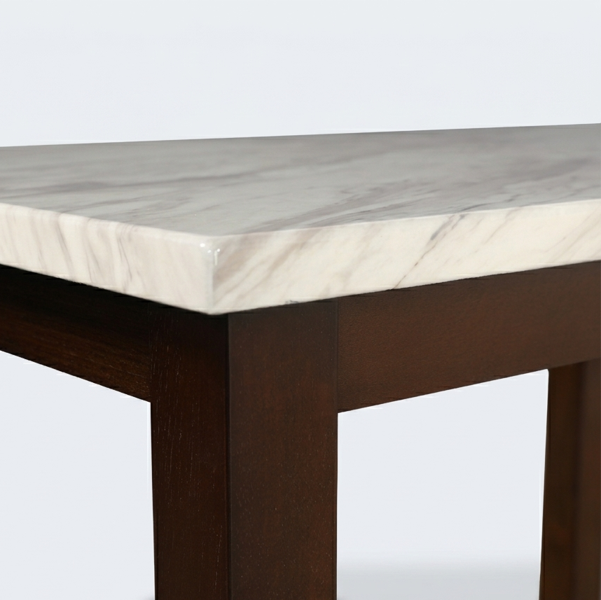 GLACIA 4 STR MARBLE FINISH DINNING TABLE
