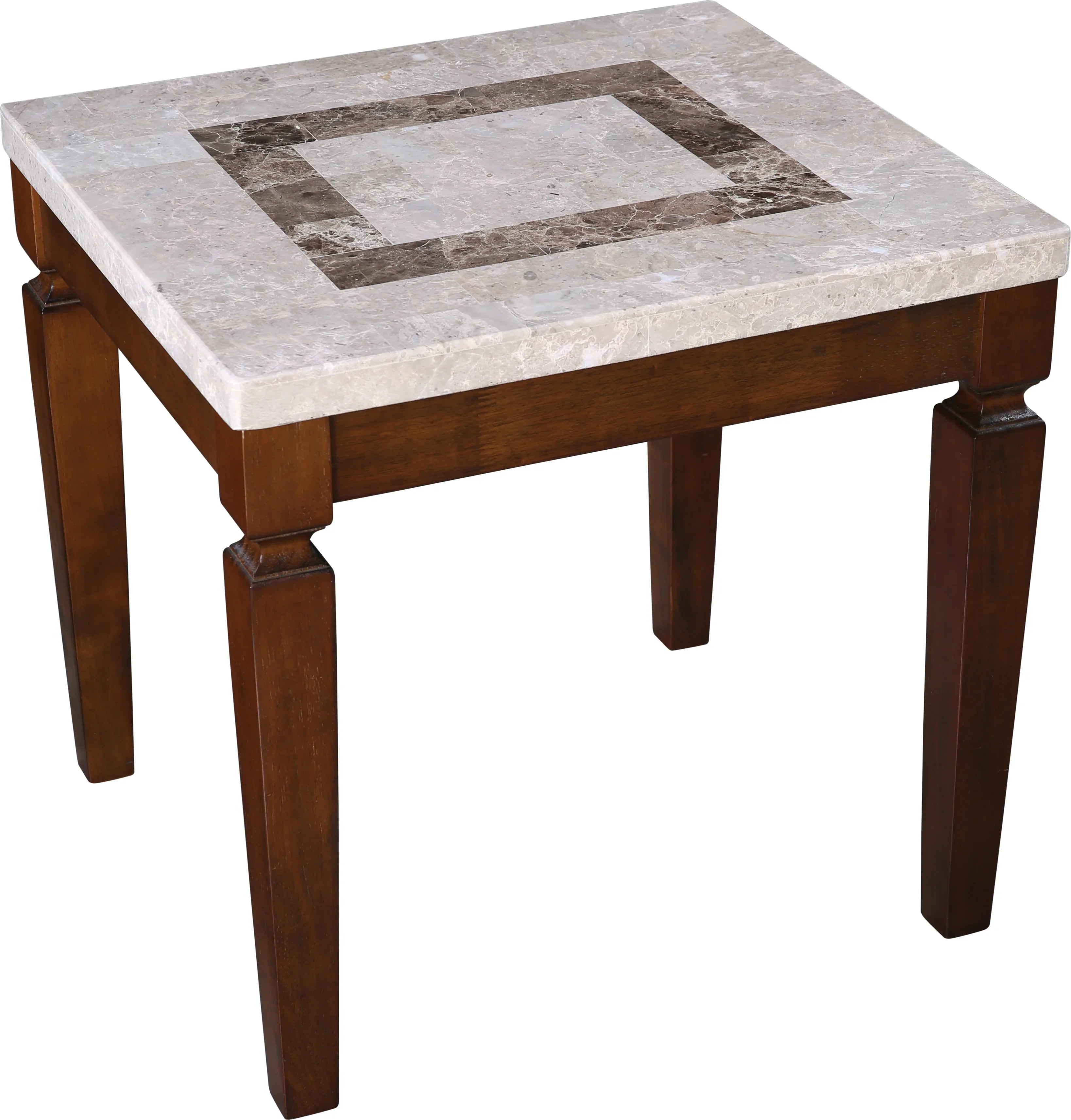 Bliss Marble Top Side Table in Beige Colour - HomeTown