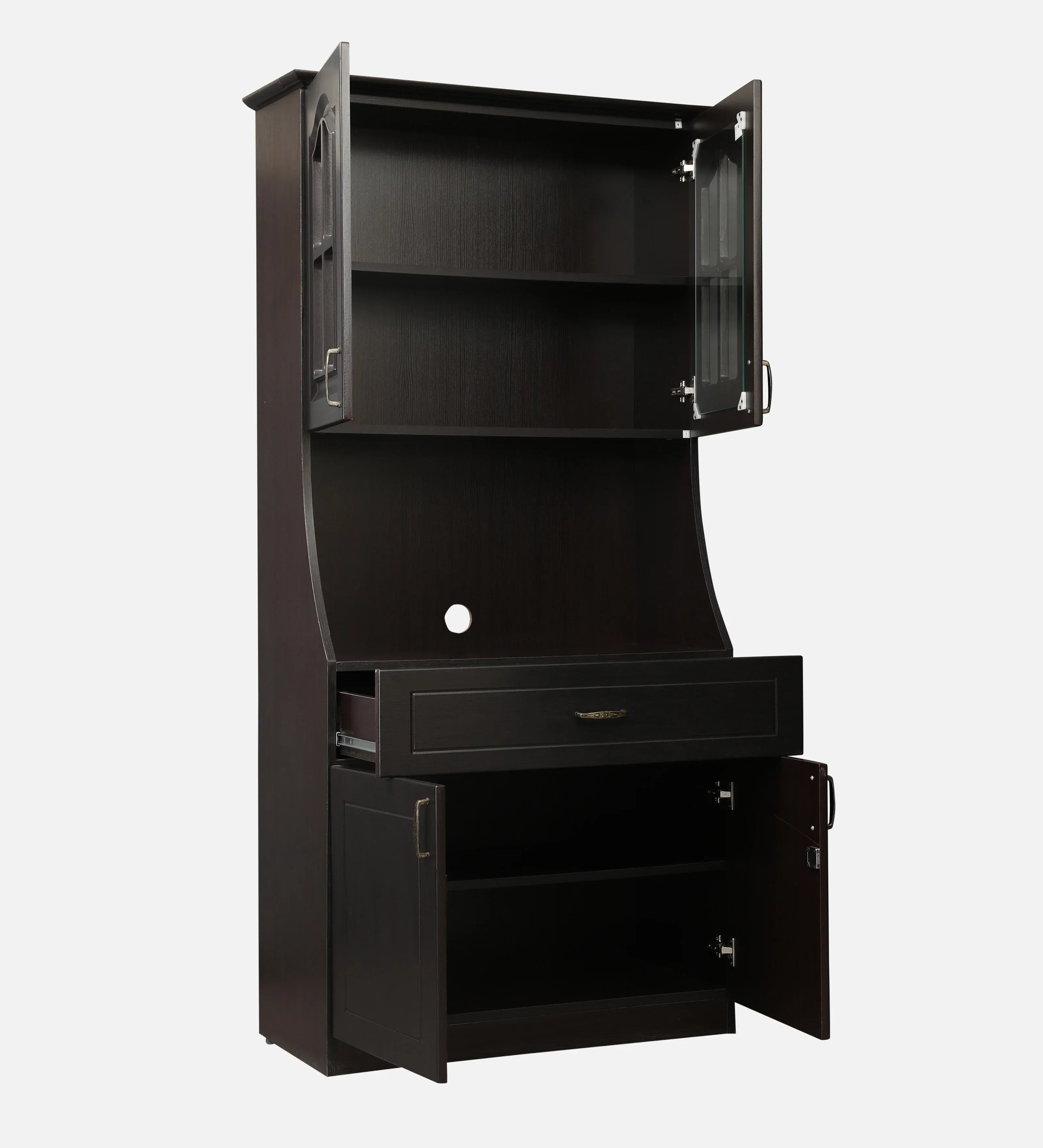 Mandarin Crockery Unit in Wenge Colour - HomeTown