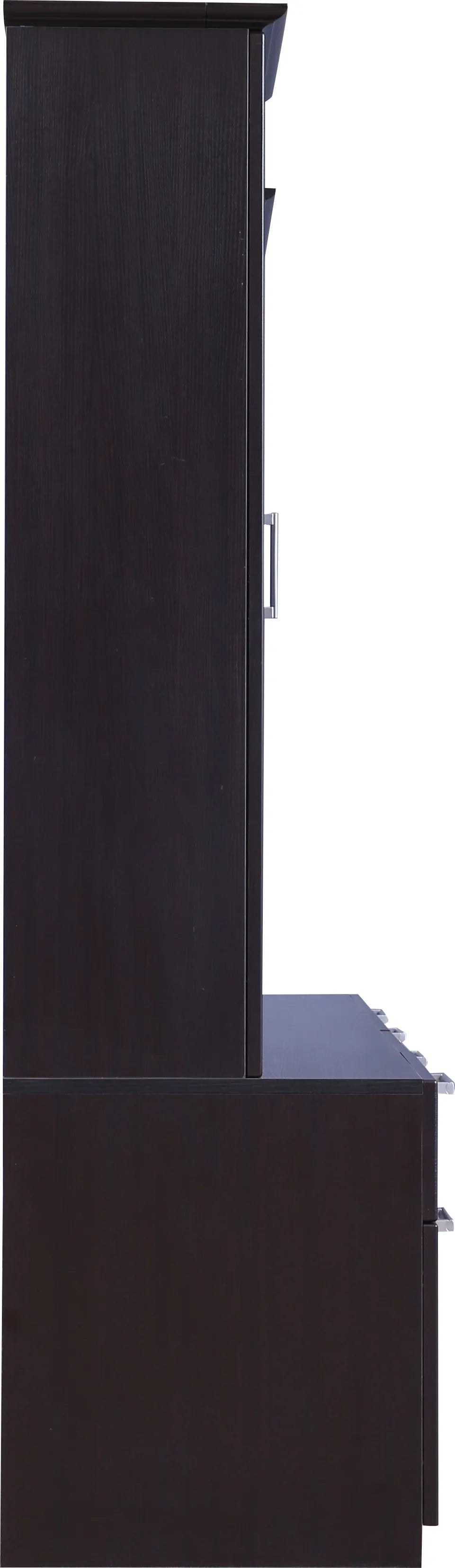 Mandrin Engineered Wood Wall Unit in Wenge Colour - HomeTown