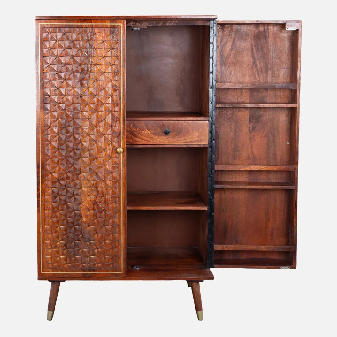 Phoolkari Bar Unit in Honey Colour - HomeTown