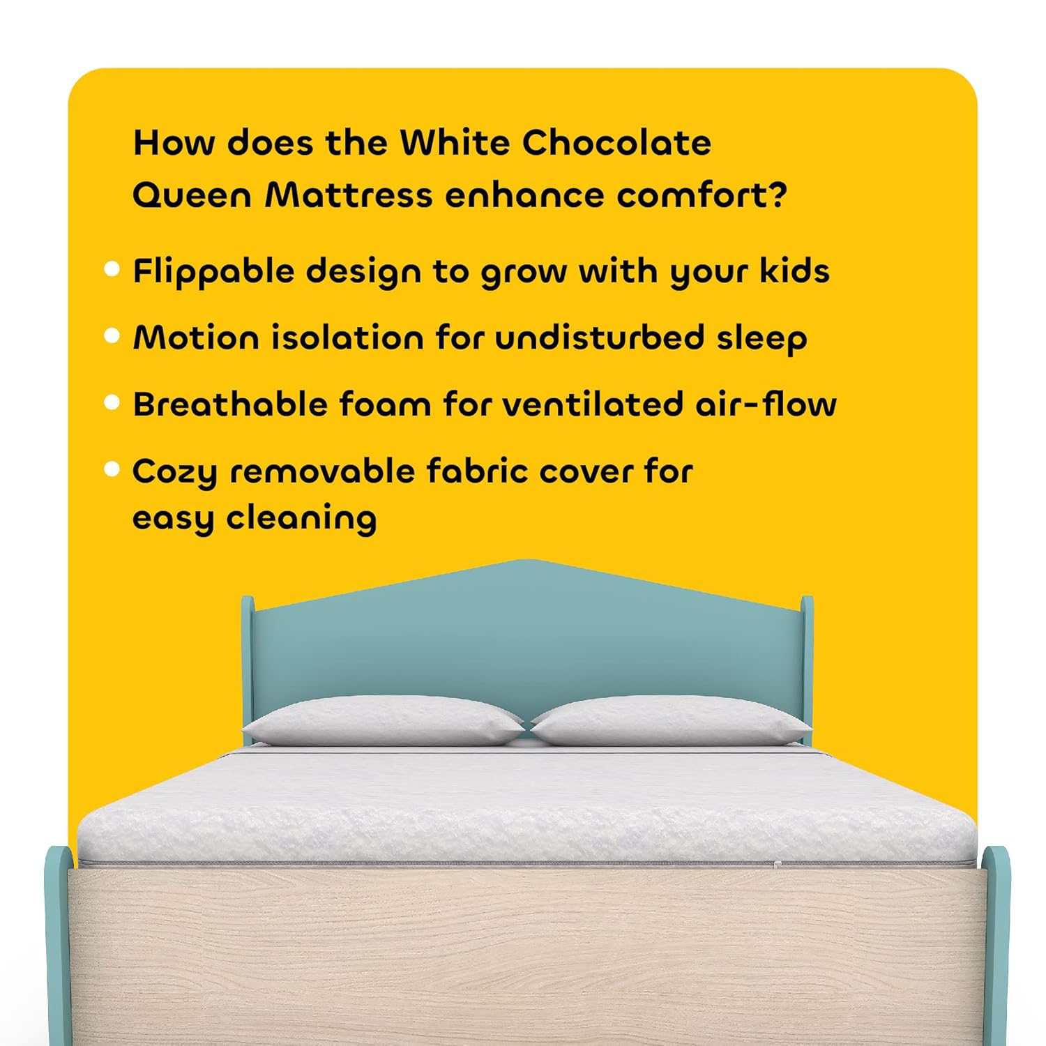 Reversible Flip Mattress for Kids Queen size Mattress