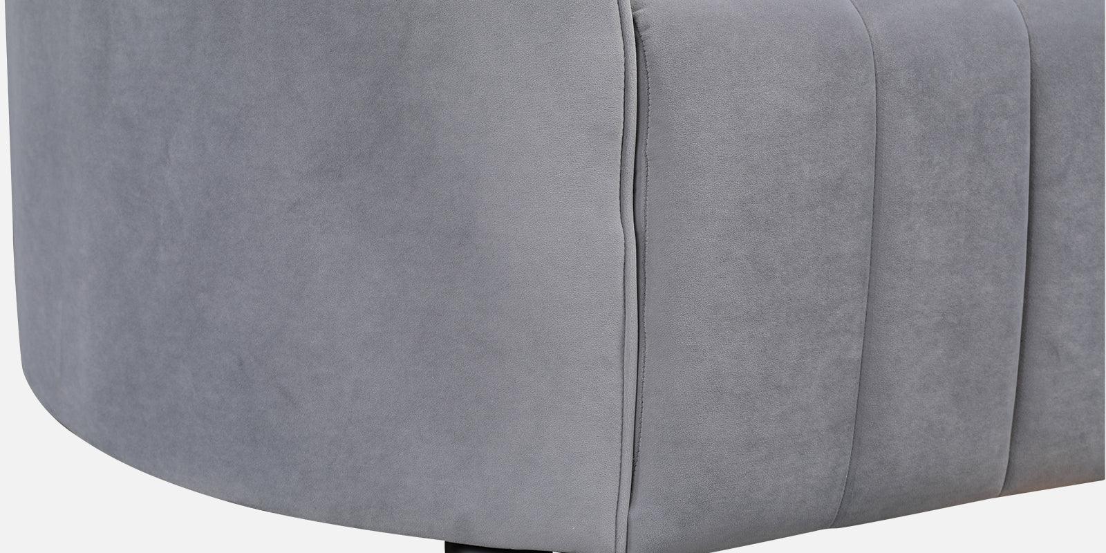 Elise Velvet Fabric Three Seater Sofa - HomeTown