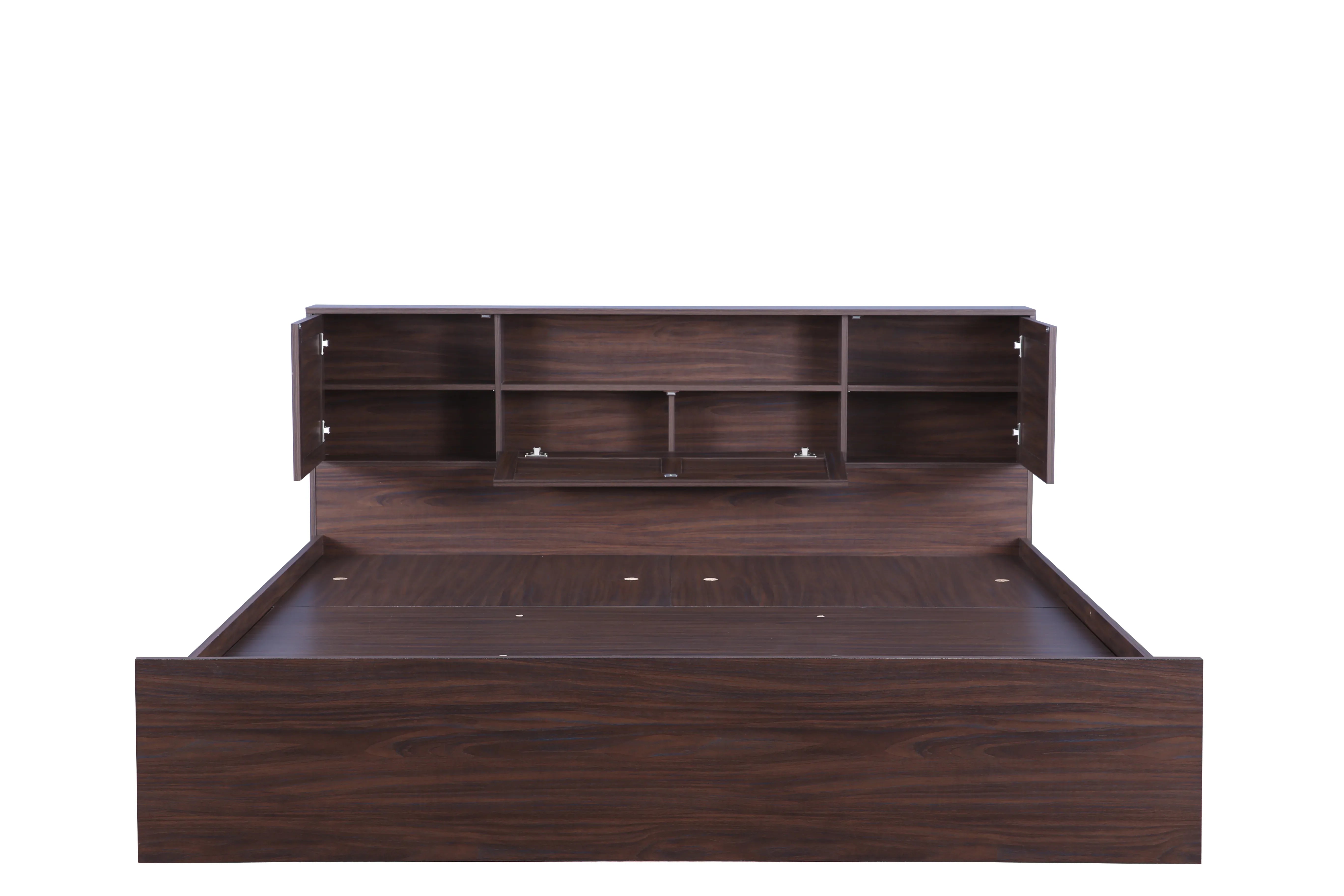 Bolton King Bed with Hydraulic storage in Walnut Colour - HomeTown
