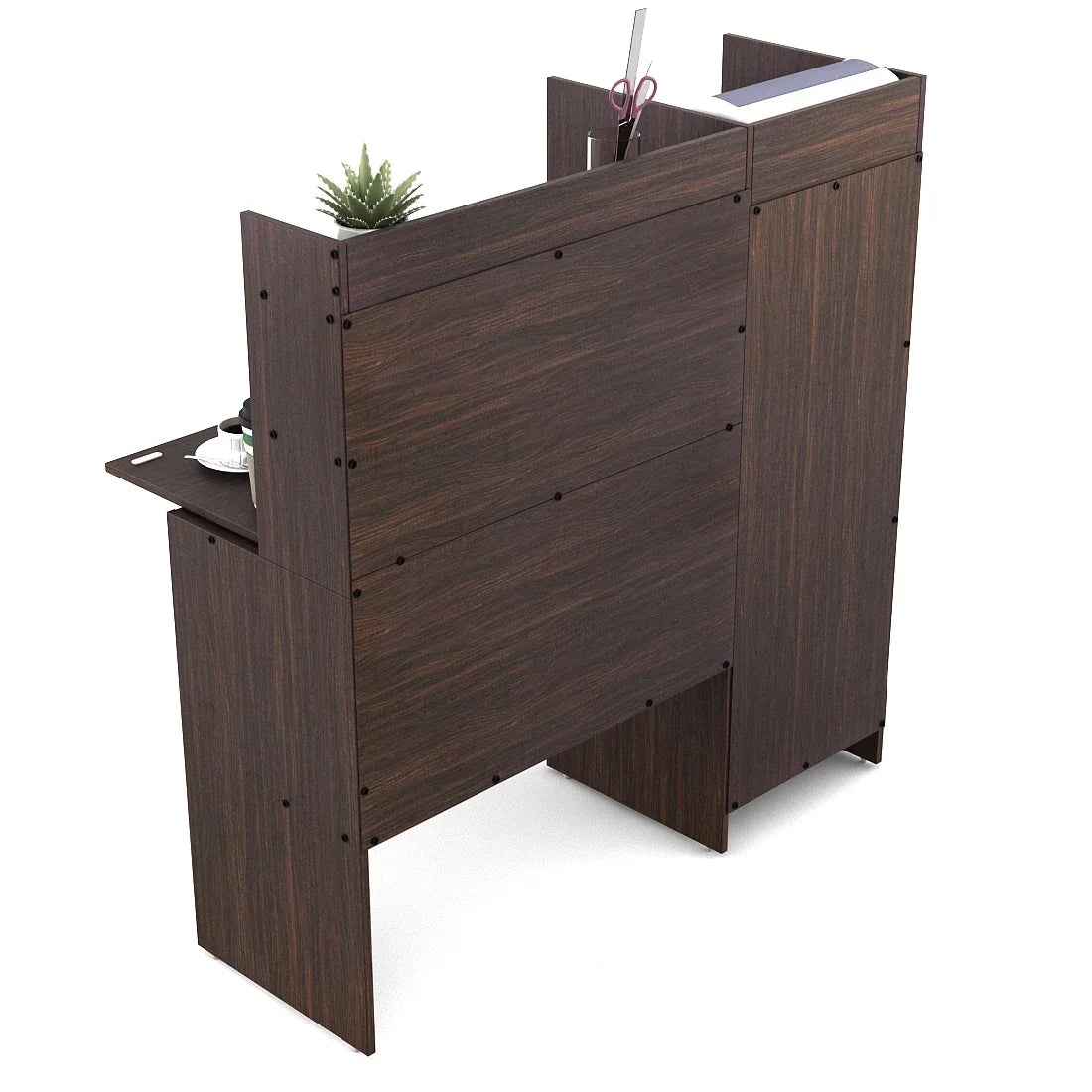 Venus Engineered Wood Study Table in Wenge & White Colour - HomeTown