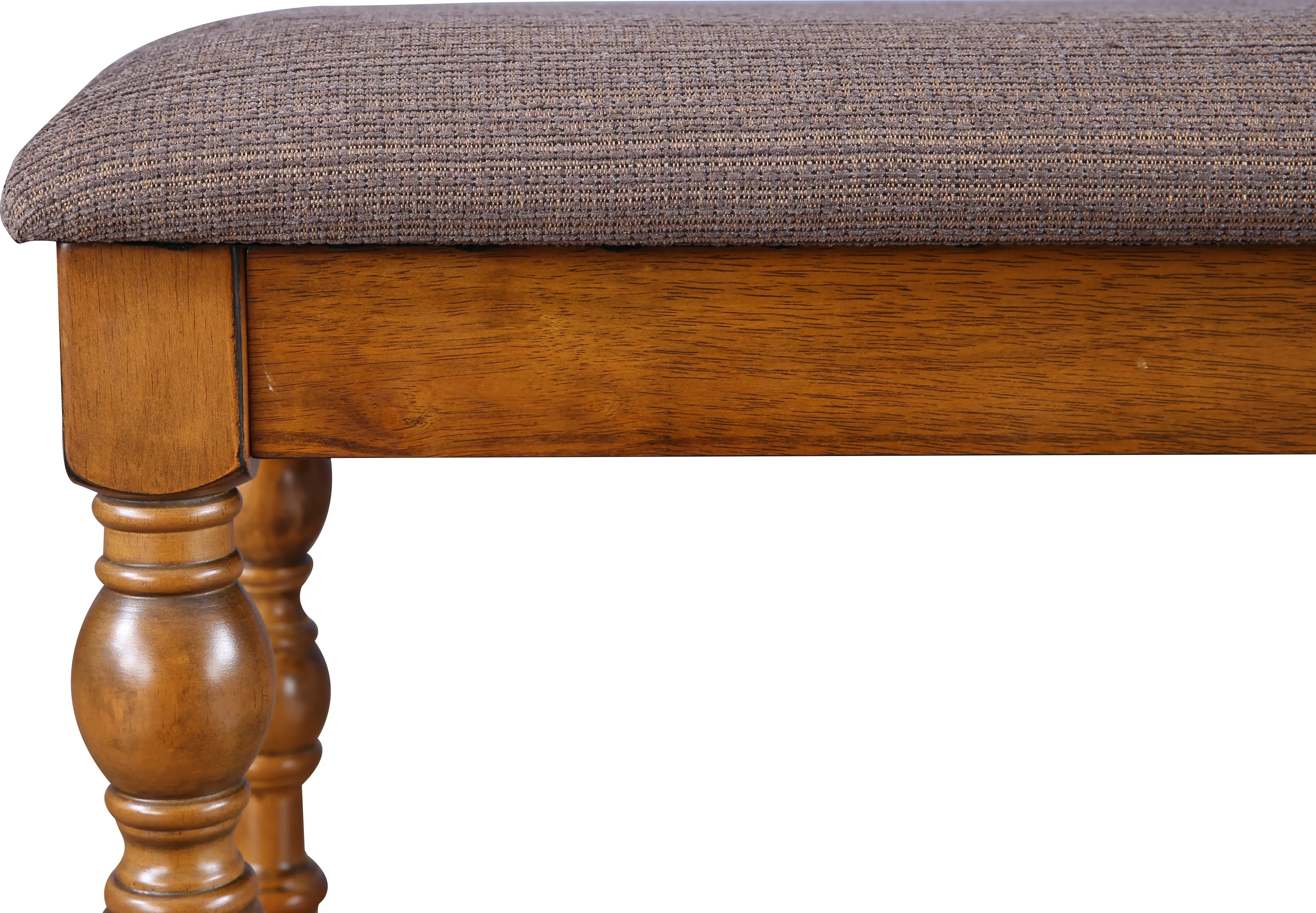 Tobago Solidwood Dining Bench for 6 Seater in Antique Walnut Colour - HomeTown