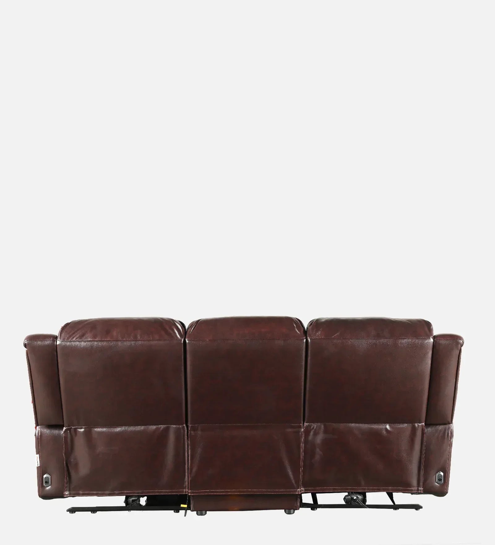 Rhine Half Leather Electric Recliner In Brown Colour - HomeTown