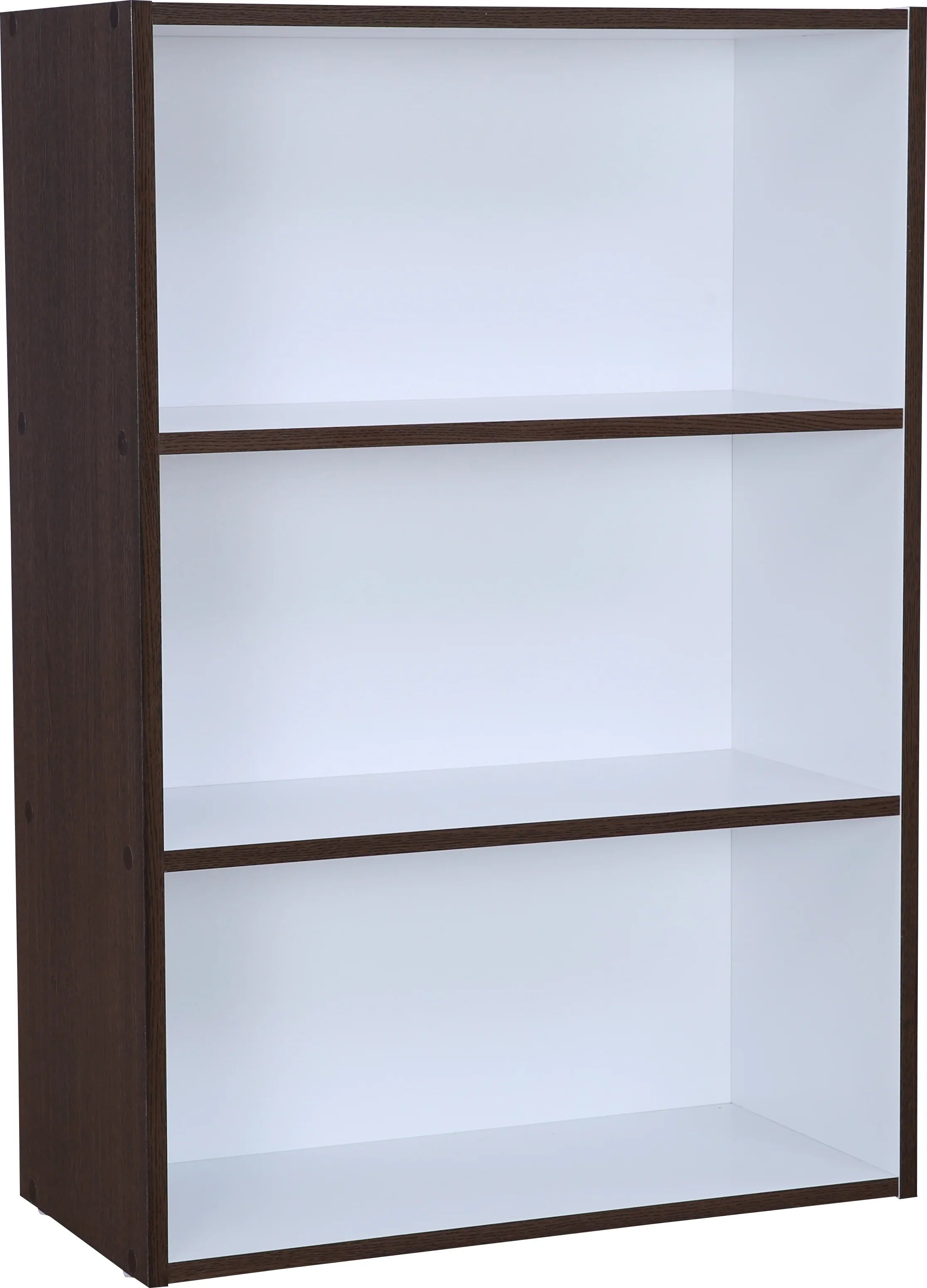 Mezzola Engineered Wood 3 Tier Bookshelf Large in Wenge Colour - HomeTown