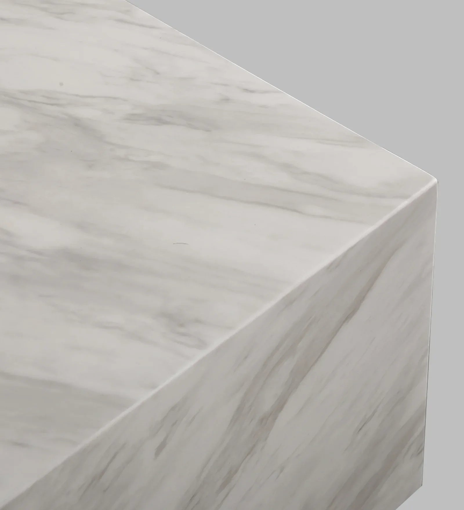 Garnet Marble Top Center Table in White Colour - HomeTown