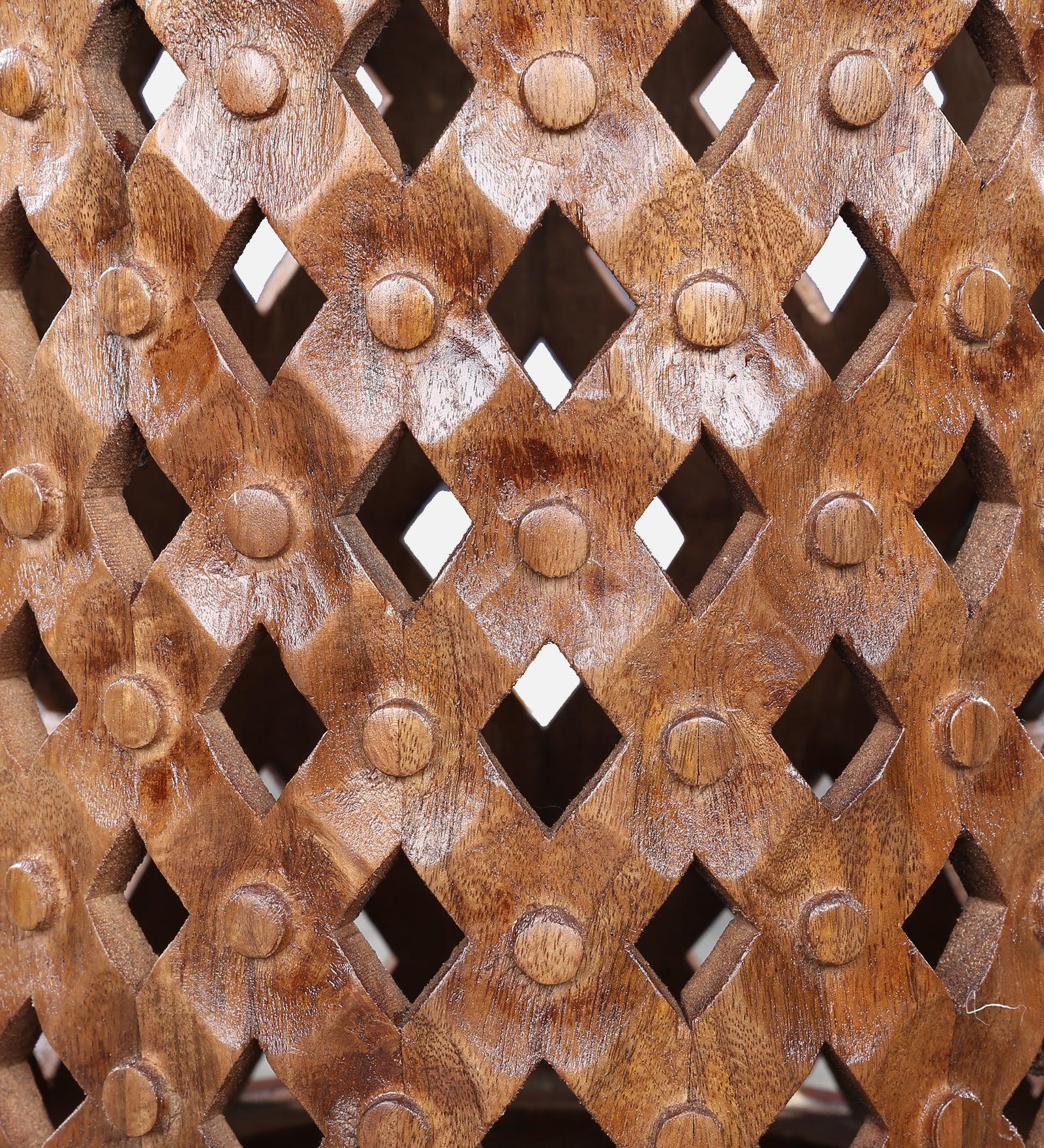 Sirohi Solidwood Side Table in Walnut Colour - HomeTown