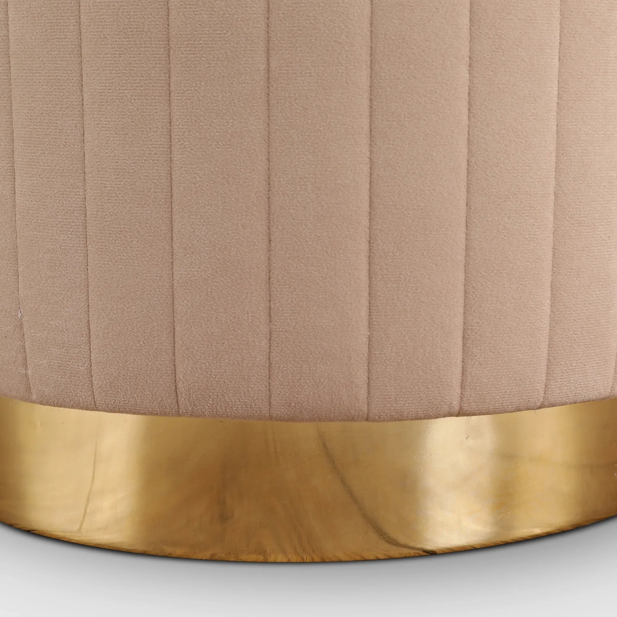 Francesca Fabric Ottomans in Beige Colour - HomeTown