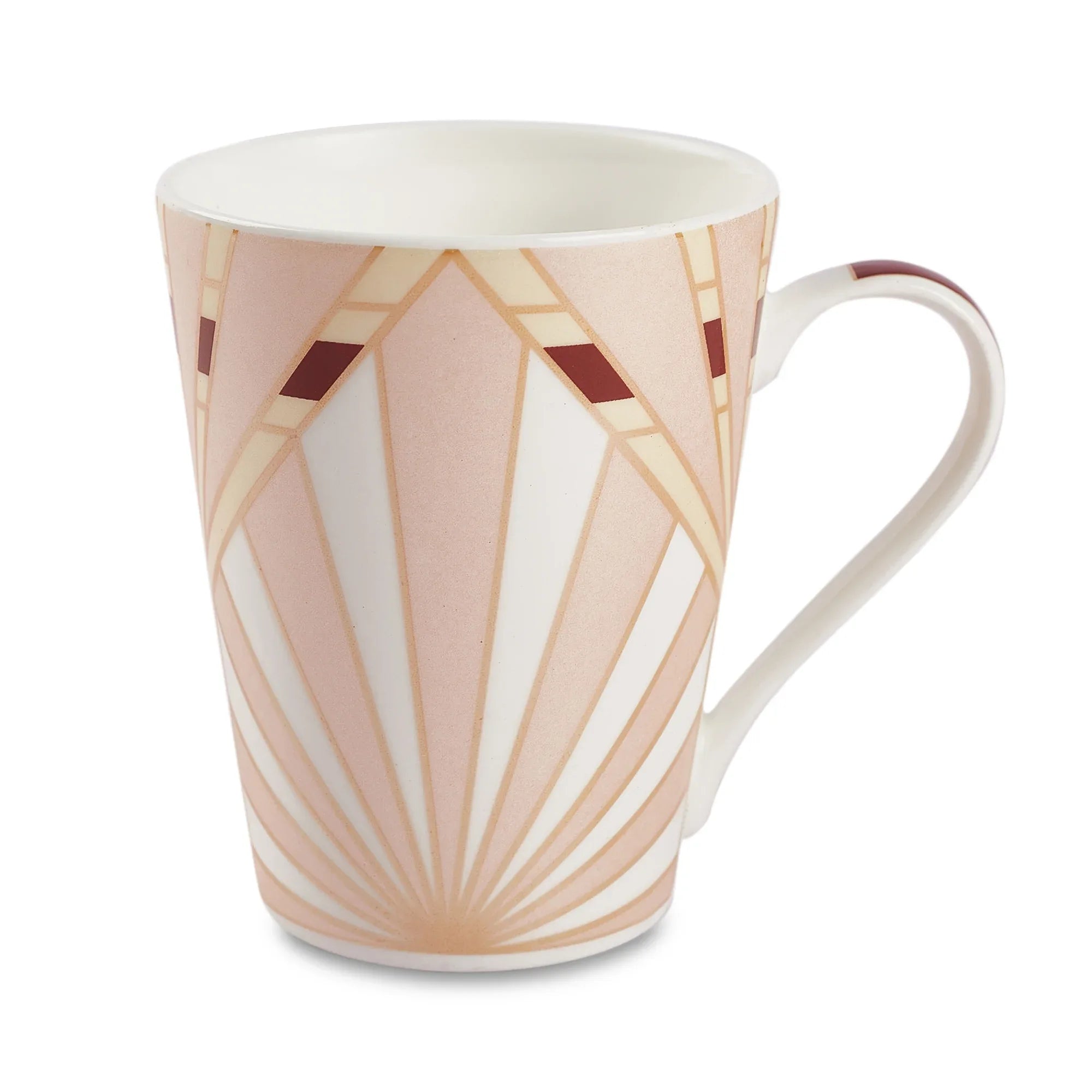 Sapphire Bone China Coffee Mug Set of 4 in Peach Colour - HomeTown