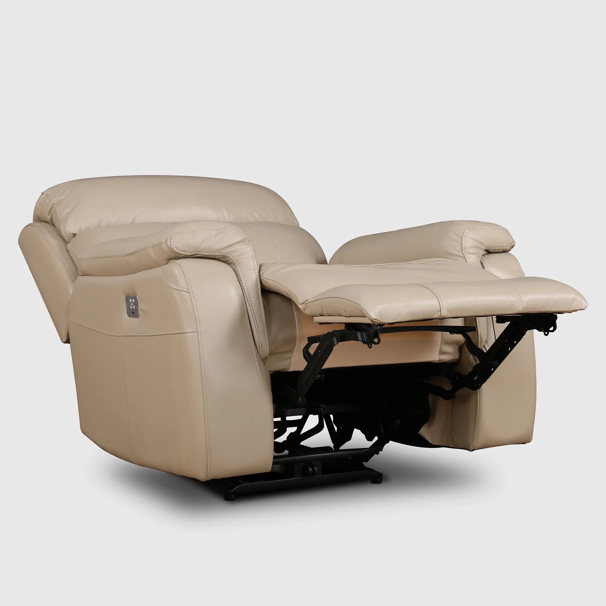 Plush Leather Electric Recliner - HomeTown