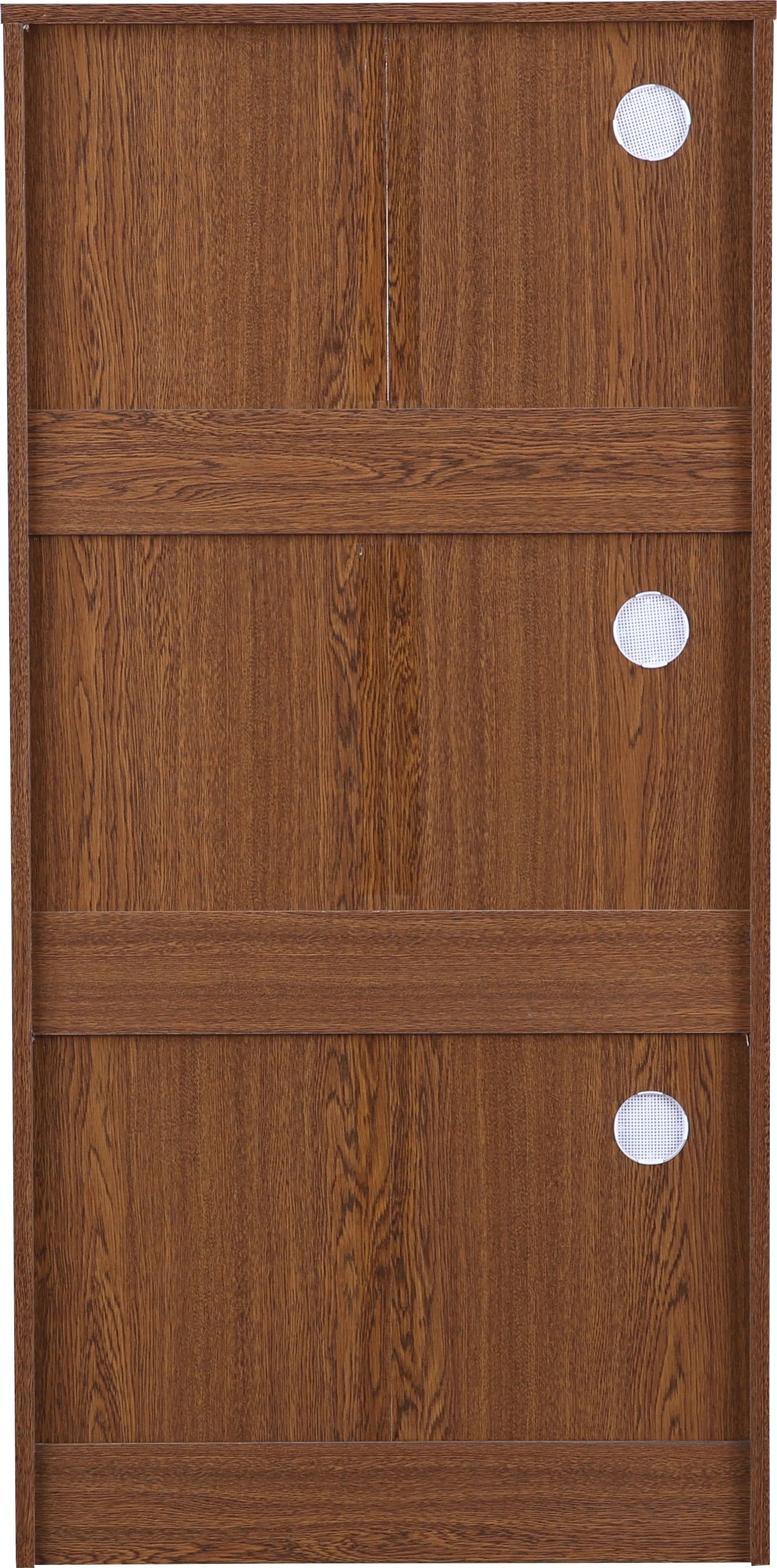 Alder Engineered Wood 3 tier Shoe Rack in Oak Colour - HomeTown