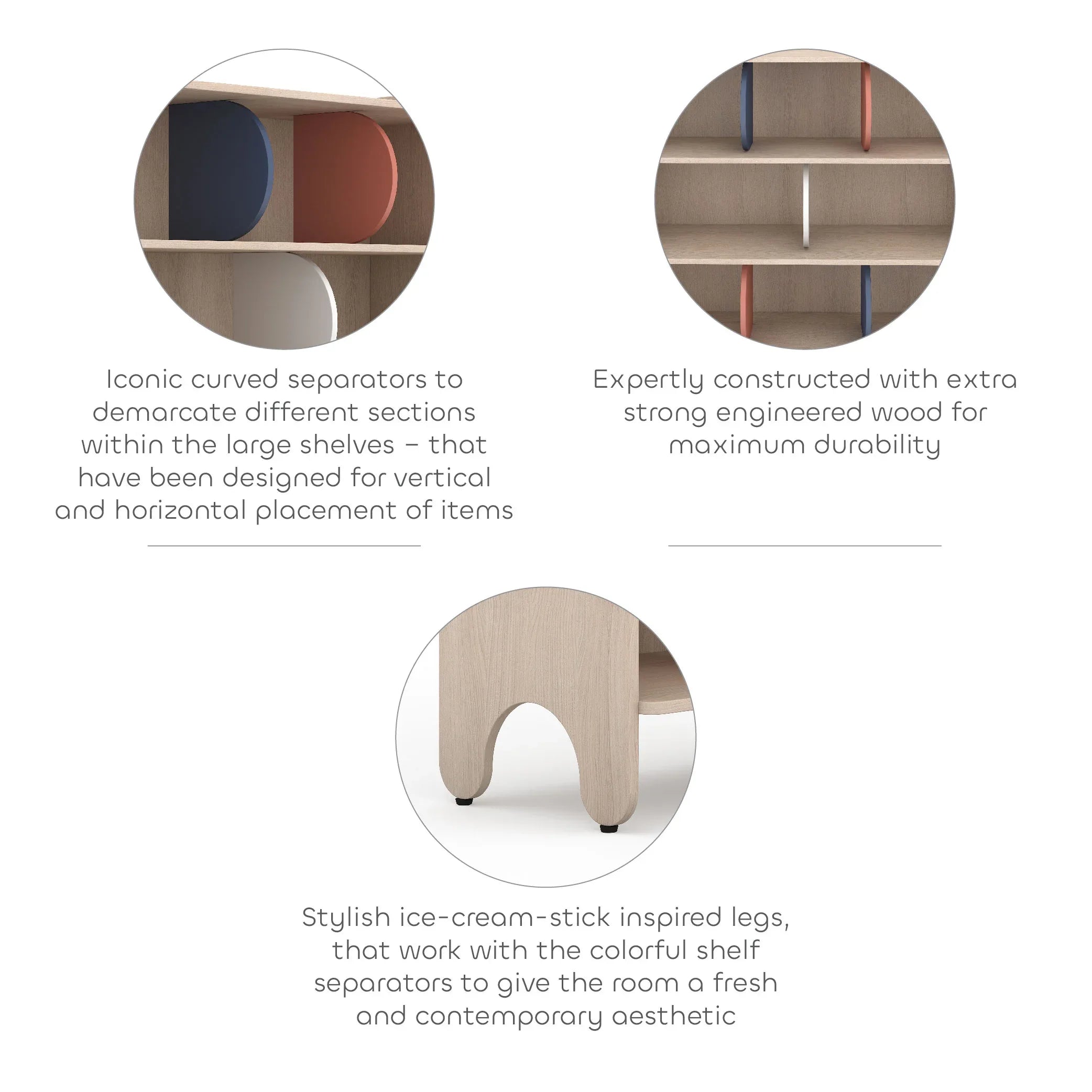 Jungle Gym Storage Shelf in Chestnut Finish Colour - HomeTown