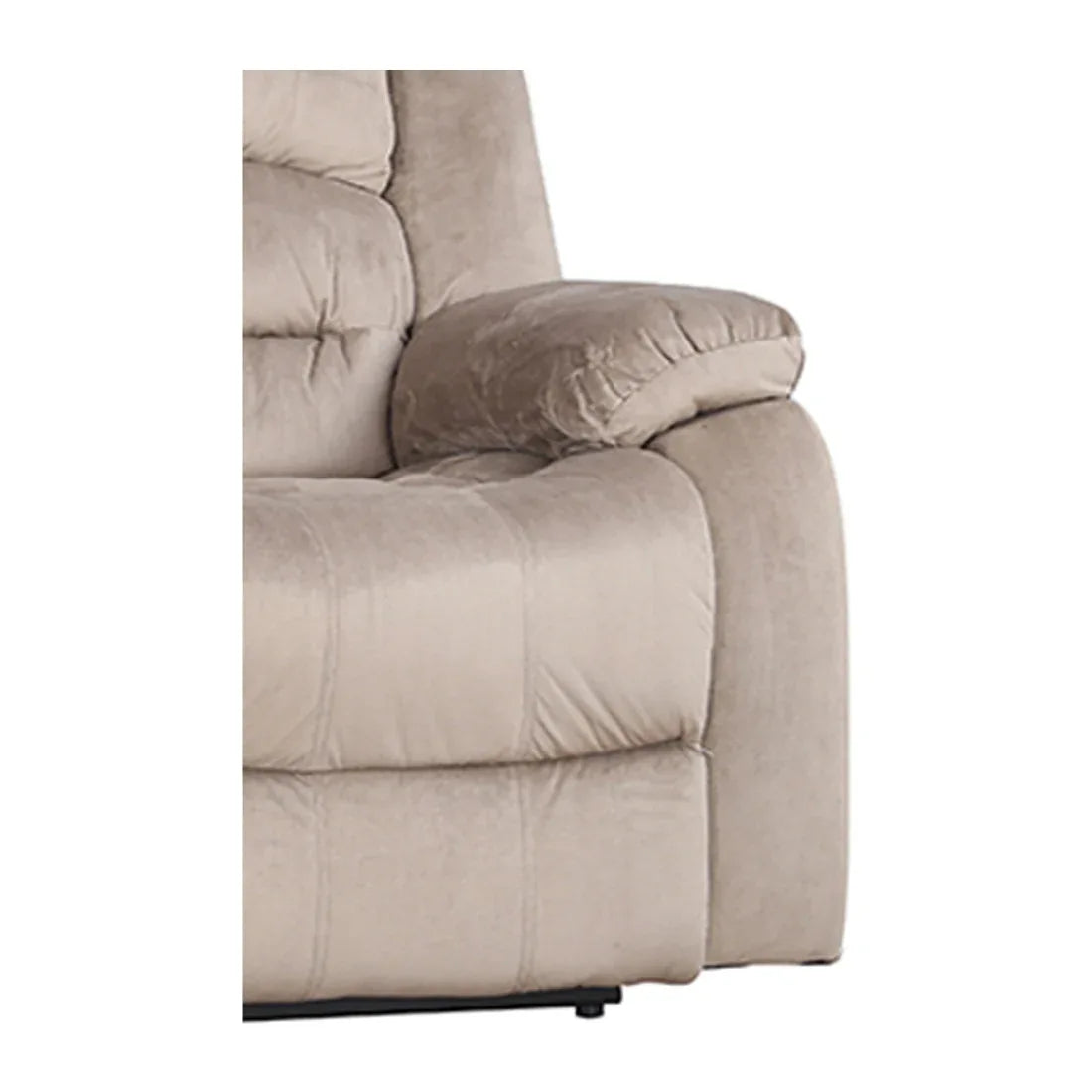 Bradford Fabric Three Seater Recliner in Beige Colour - HomeTown