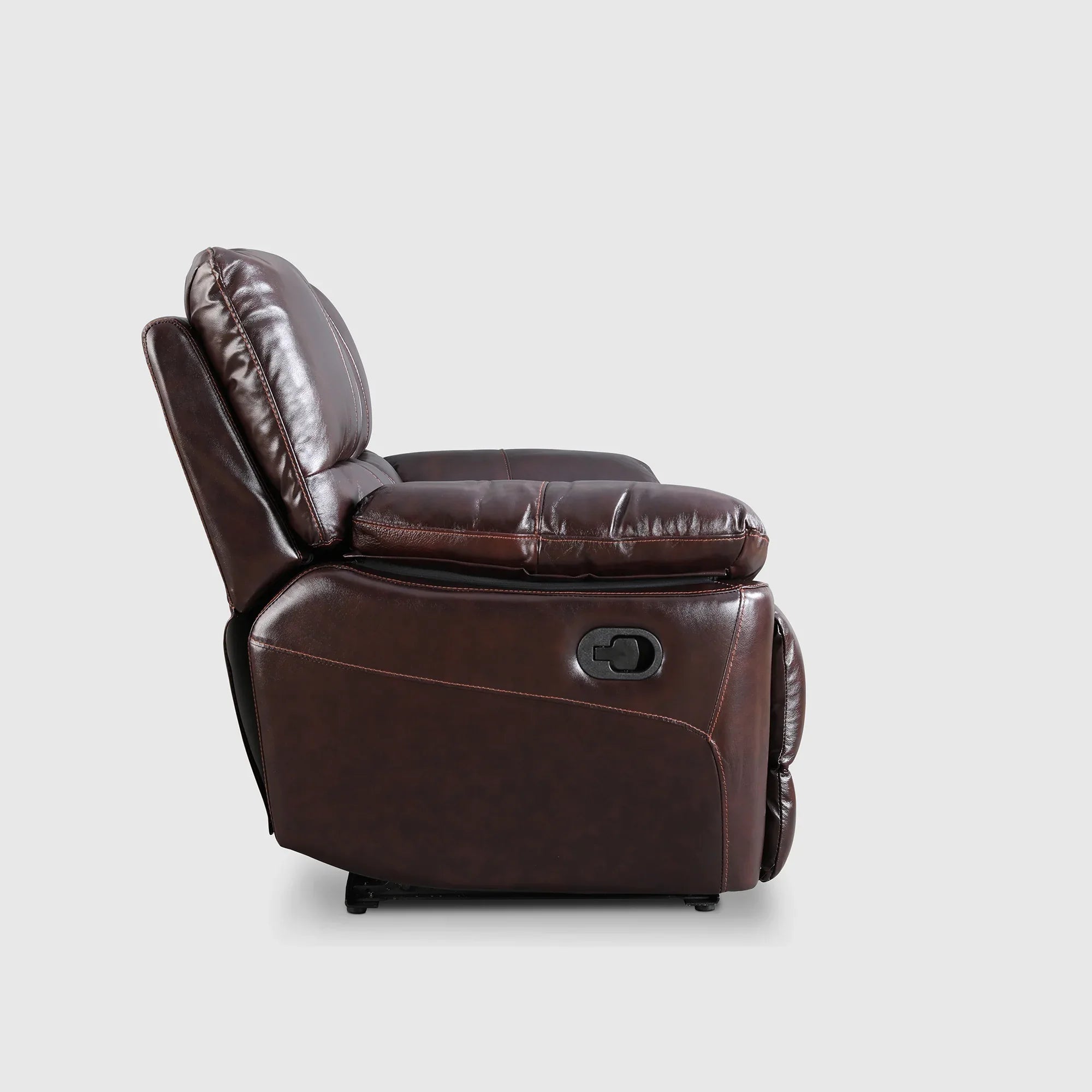 Charles Half Leather Two Seater Recliner - HomeTown