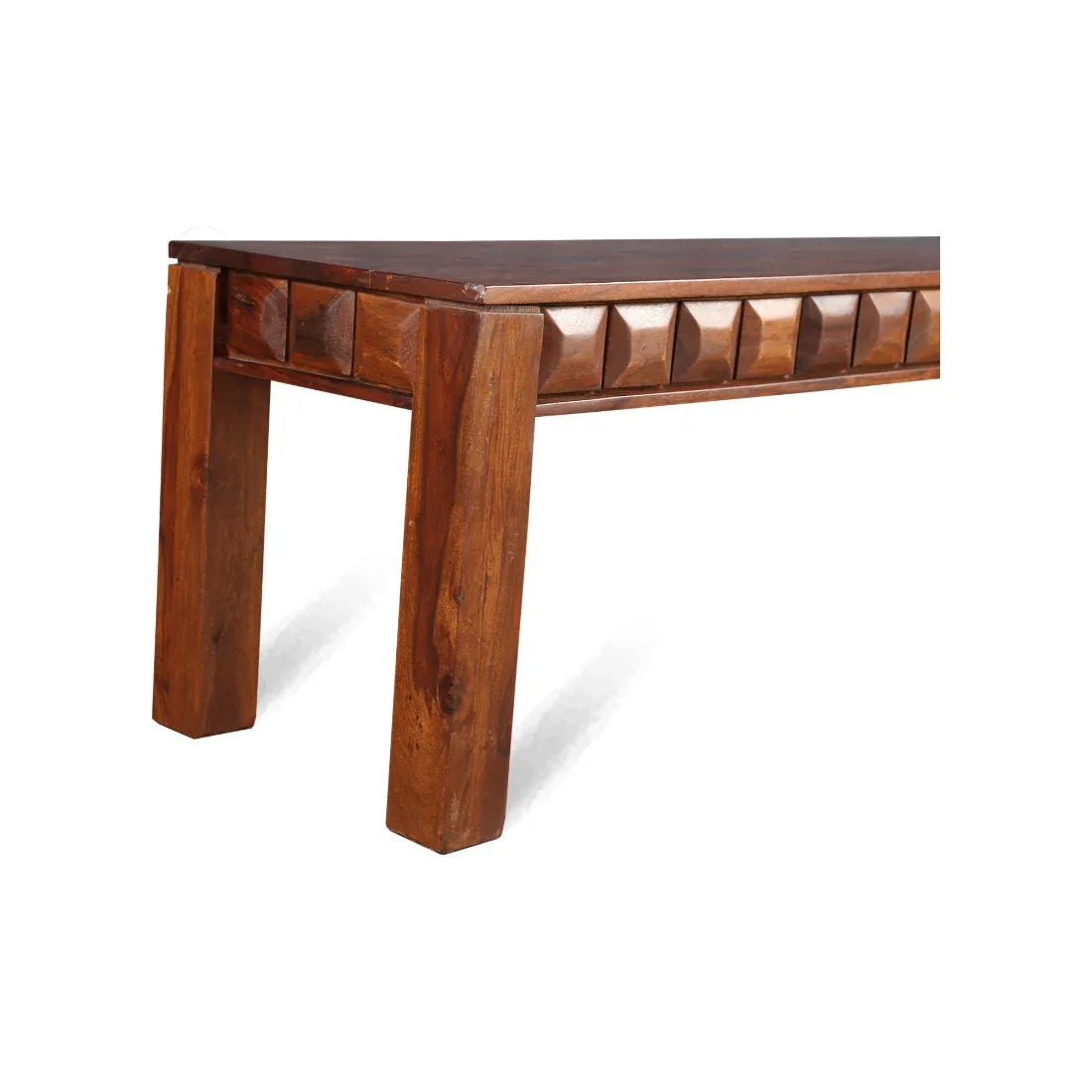 Woodrow Sheesham Wood(Rosewood) Dining Bench for 6 Seater in Honey Colour - HomeTown
