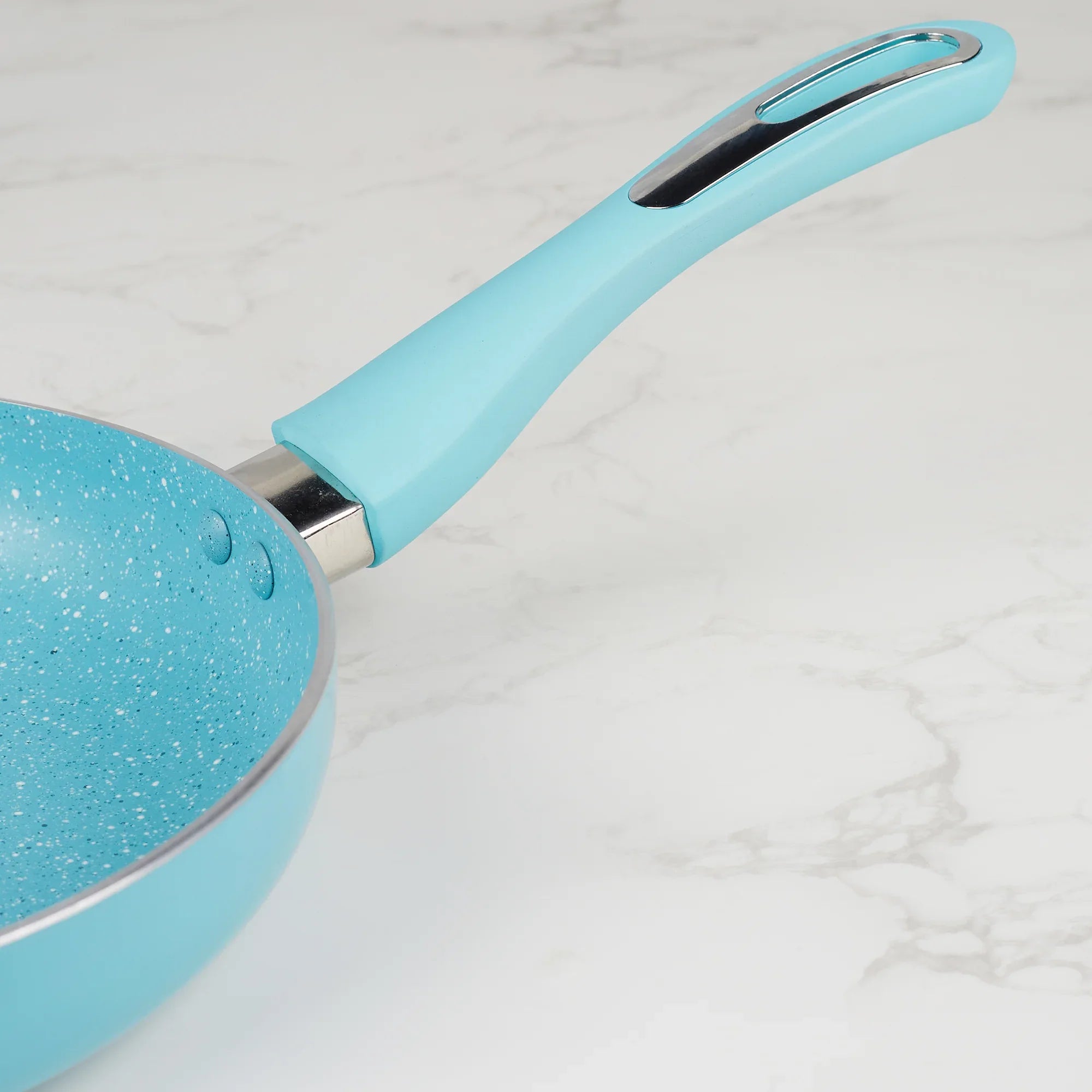 MasterCook+ 100% Virgin Aluminium Non-Stick Fry Pan 28cm in Teal Colour - HomeTown