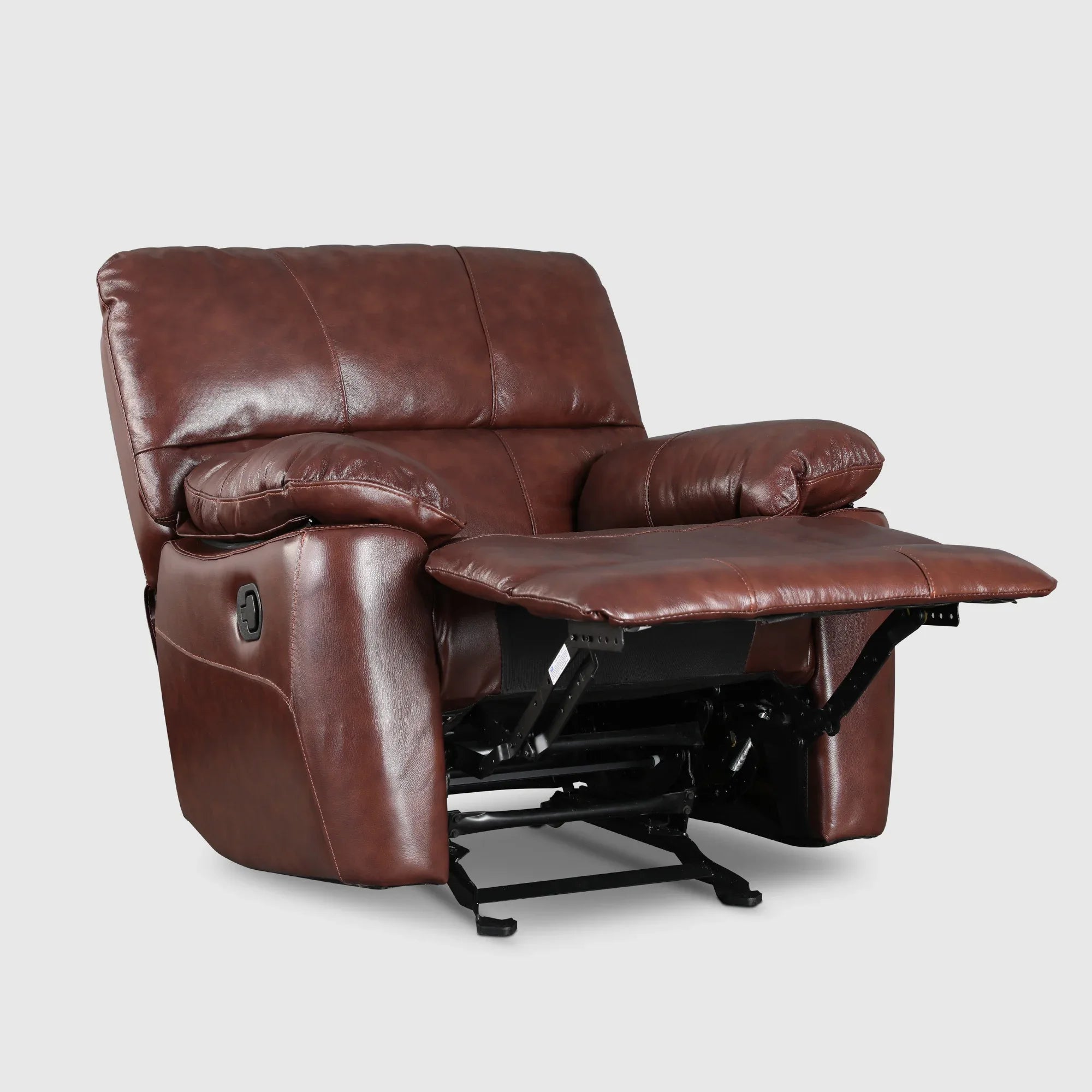 Charles Half Leather Single Seater Recliner - HomeTown