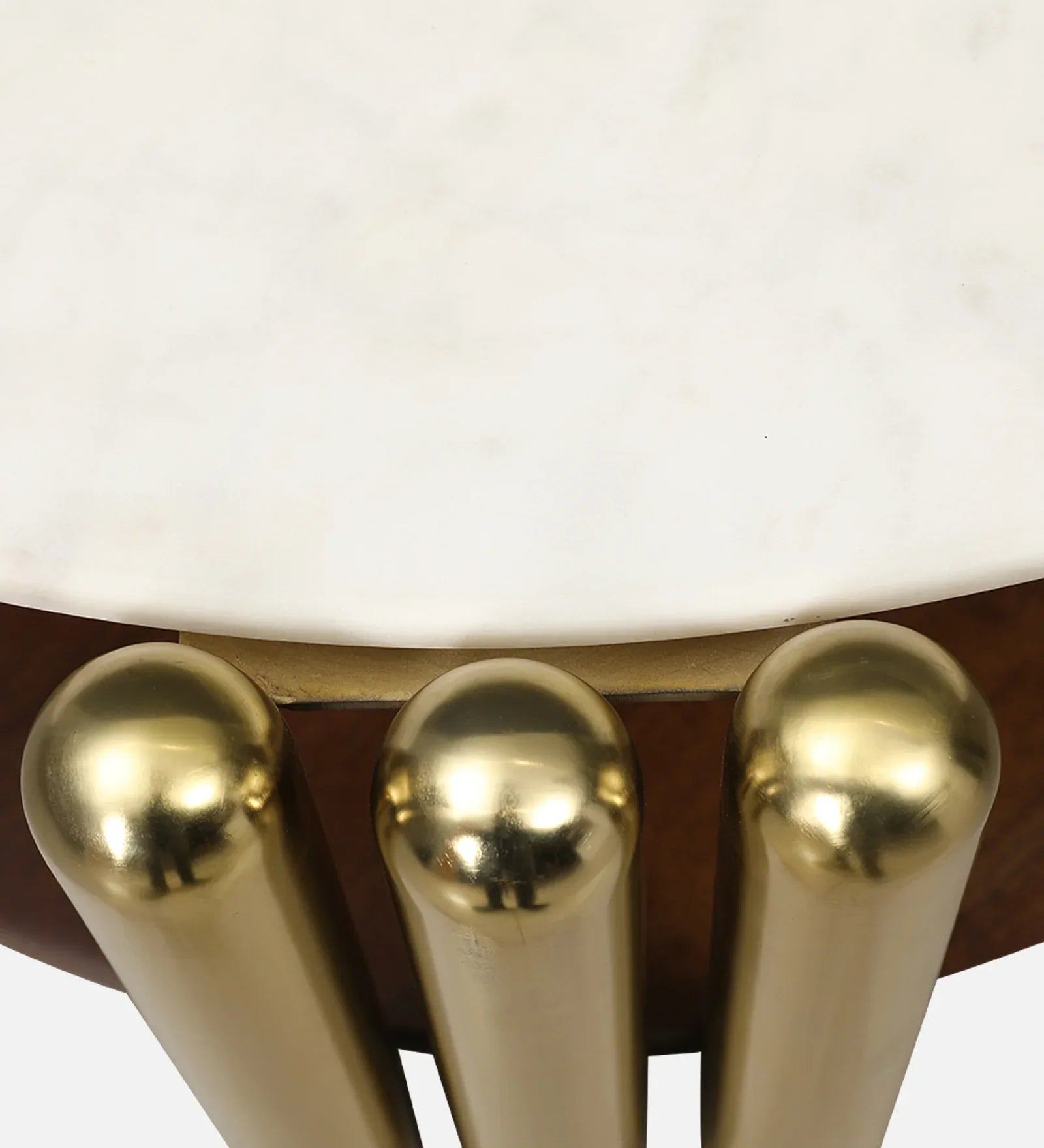 Regalia Marble Top Center Table in White & Gold Colour - HomeTown