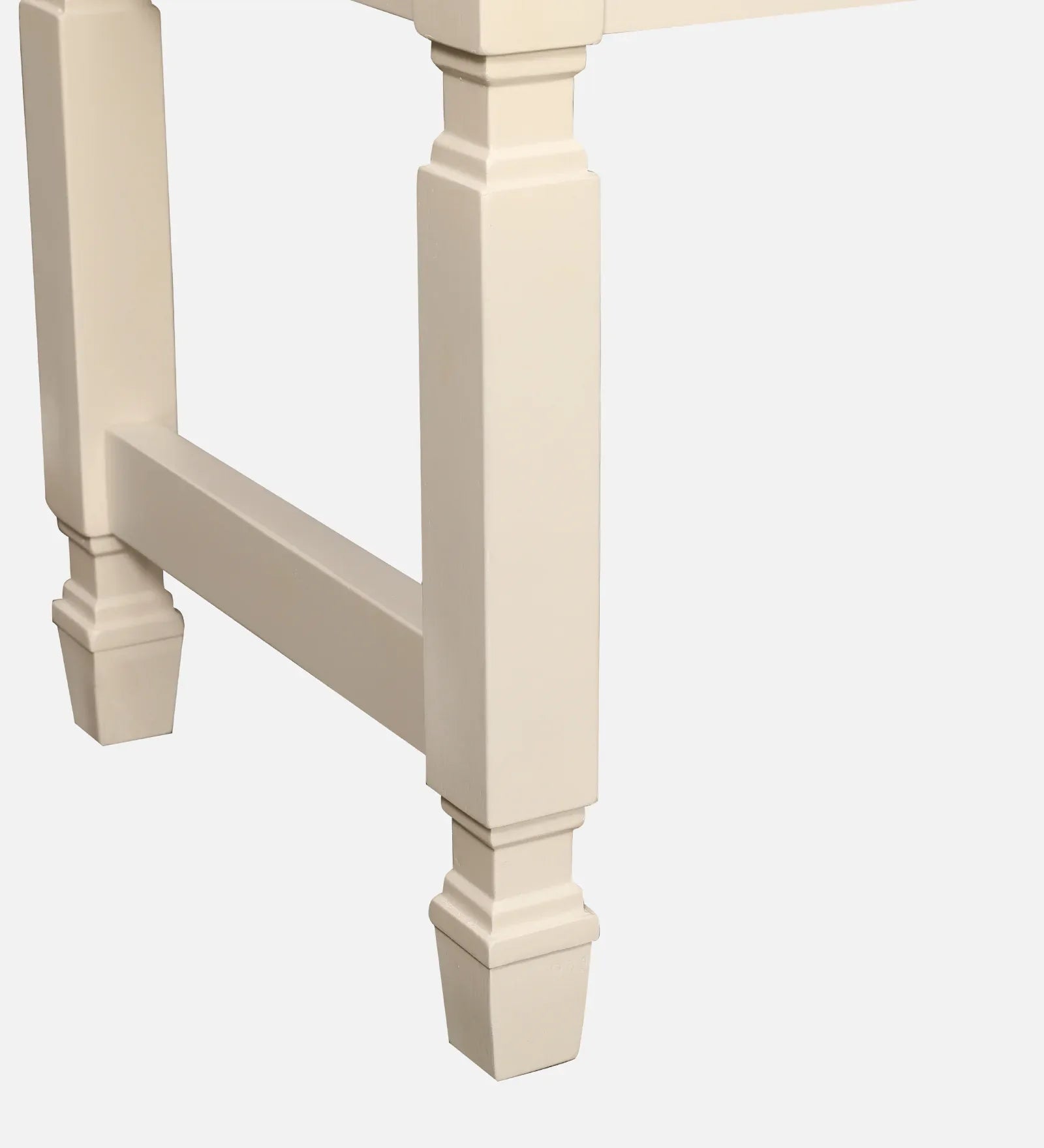 Wisp Rubber Wood Dining Bench in Antique White Colour - HomeTown