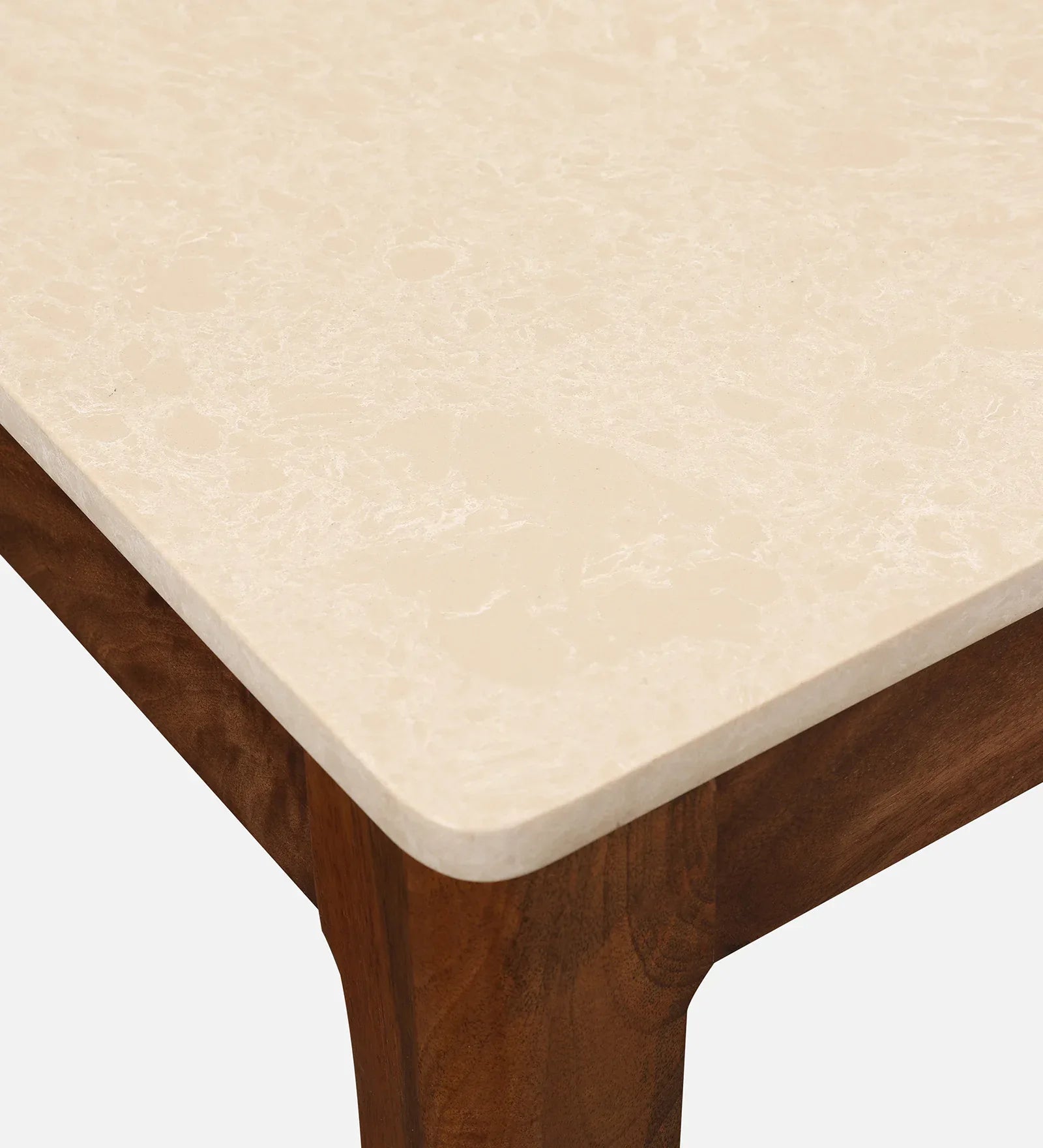 Siam Marble Top Six Seater Dining Table in Walnut Colour - HomeTown