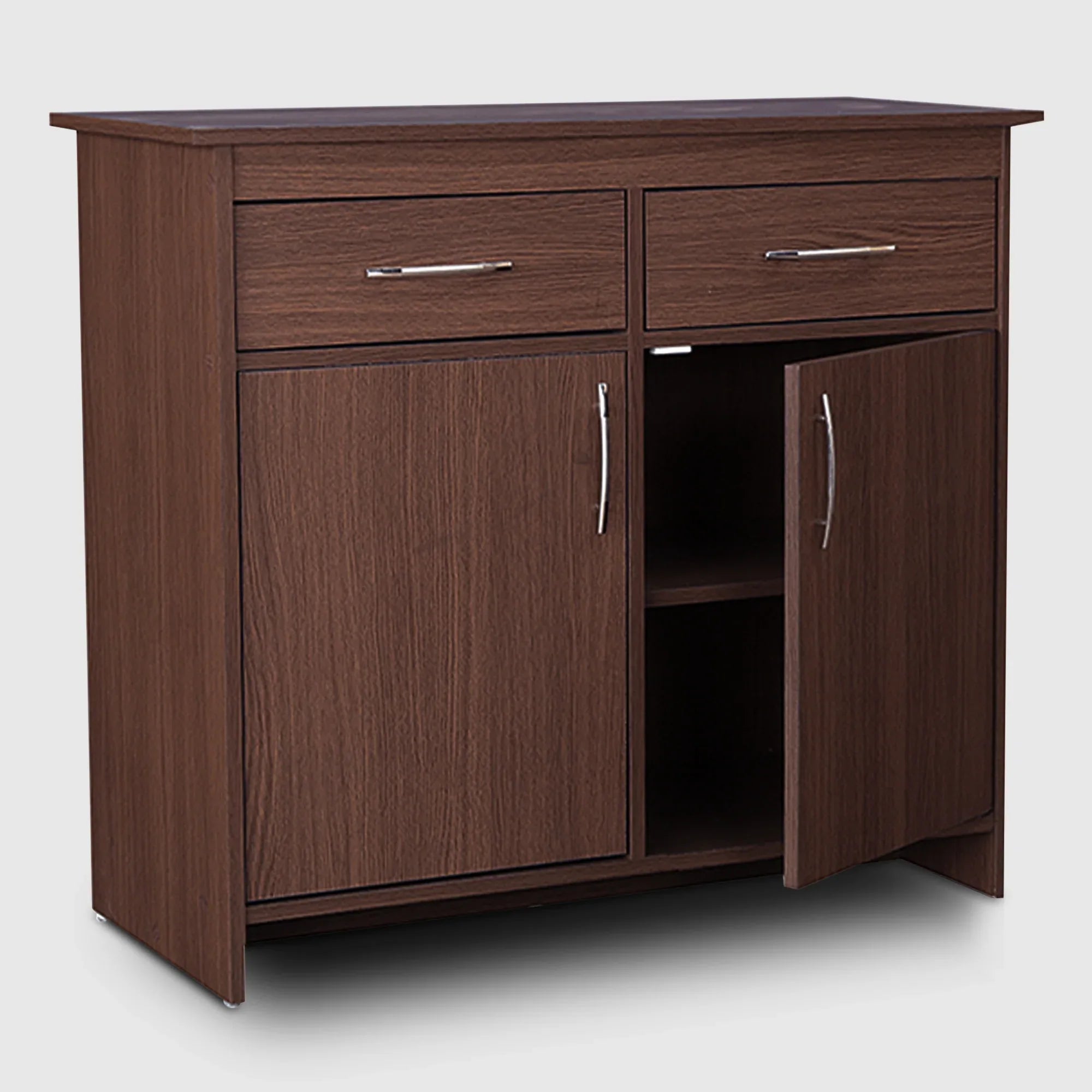 Albert Engineered Wood 2 Door Cabinet in Oak Colour - HomeTown