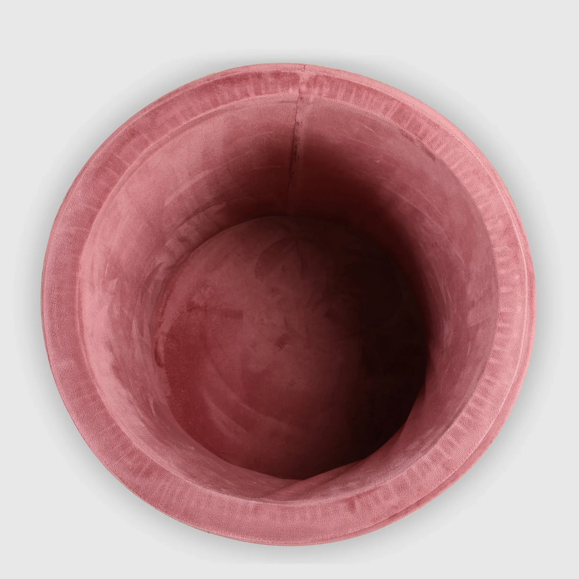 Barrel Fabric Ottomans in Blush Colour - HomeTown